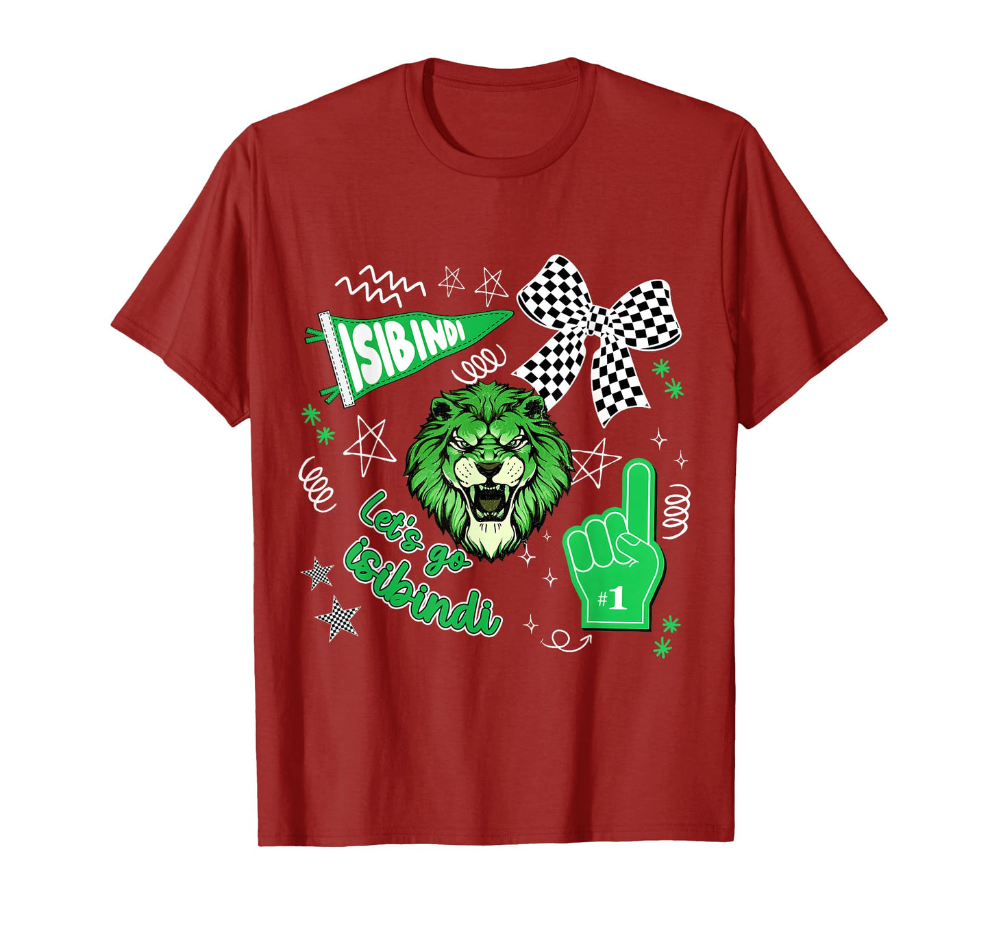 Let's Go Isibindi Retro Cheering School Spirit T-Shirt