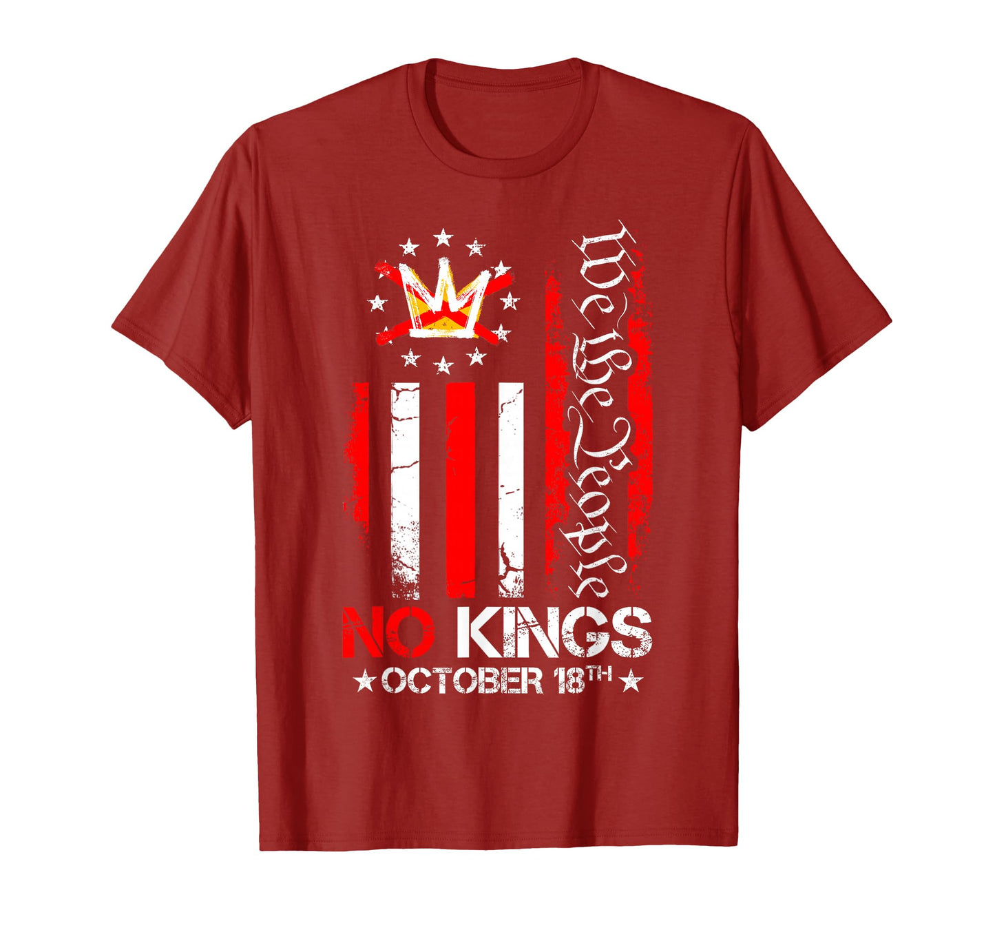 No Kings Shirt Vintage America Flag 1776 October 18 T-Shirt