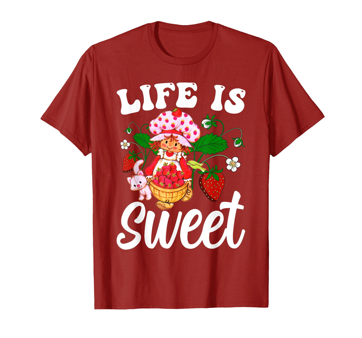 Life Is Sweet Vintage Strawberry T-Shirt