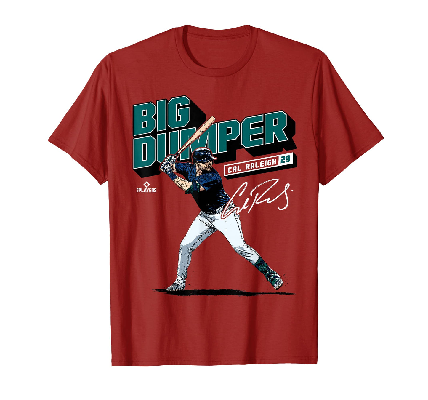 Cal Raleigh | Seattle MLB Baseball Players | MLBCRA205M T-Shirt