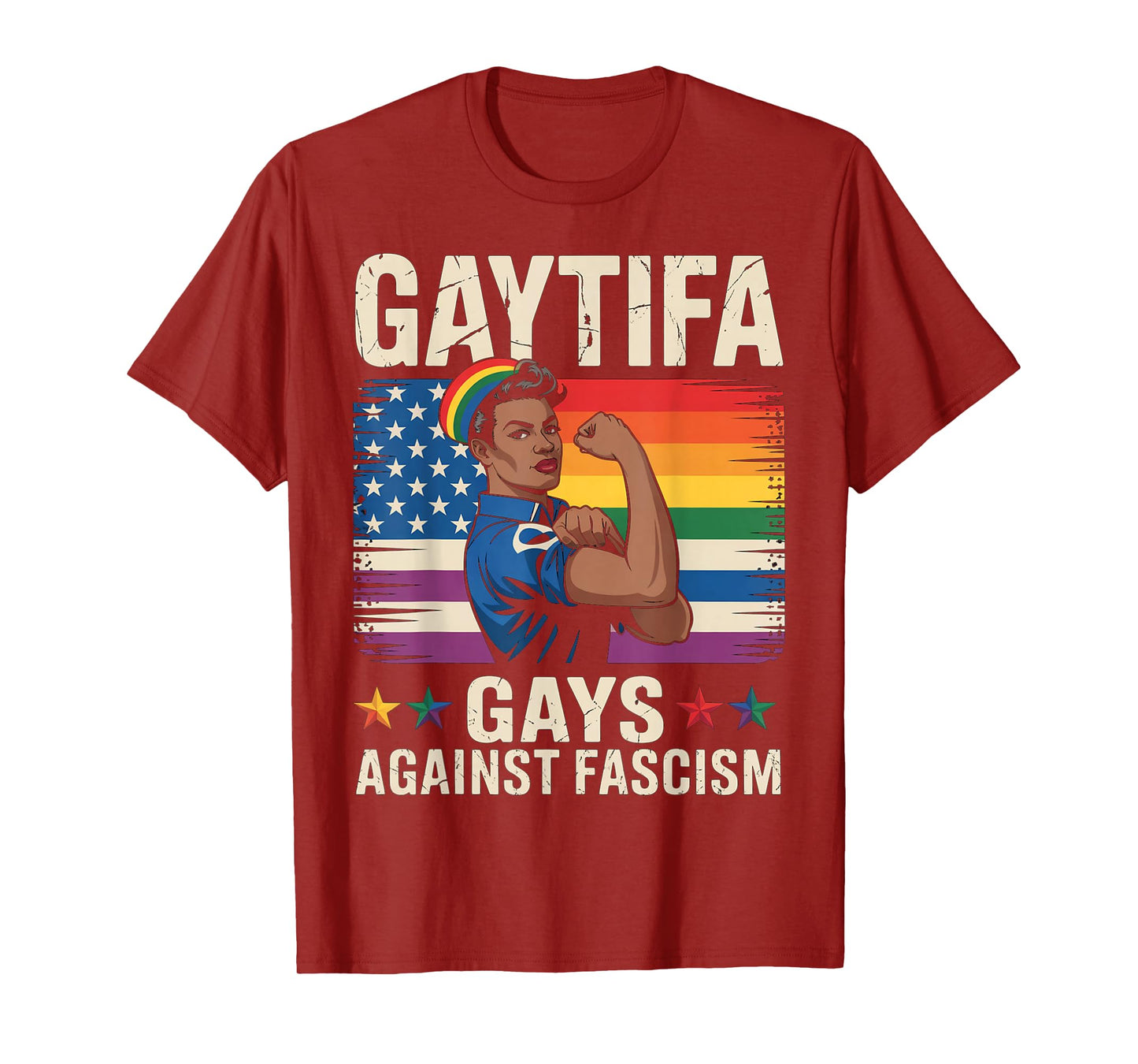 Gaytifa Black Gays Against Fascism Resist No Kings LGBTQ T-Shirt