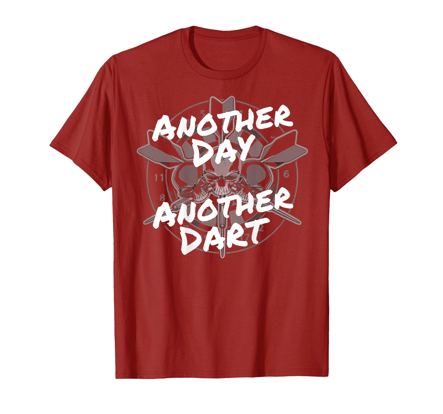 Funny Darts Player Another Dart Dartboard Skull Bullseyes T-Shirt