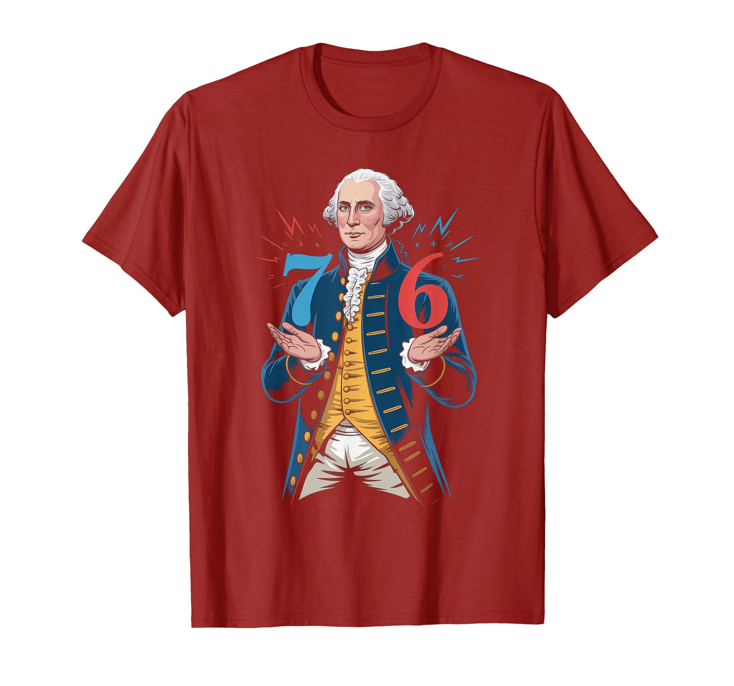 6-7 7-6 George Washington Seven Six Teacher American T-Shirt