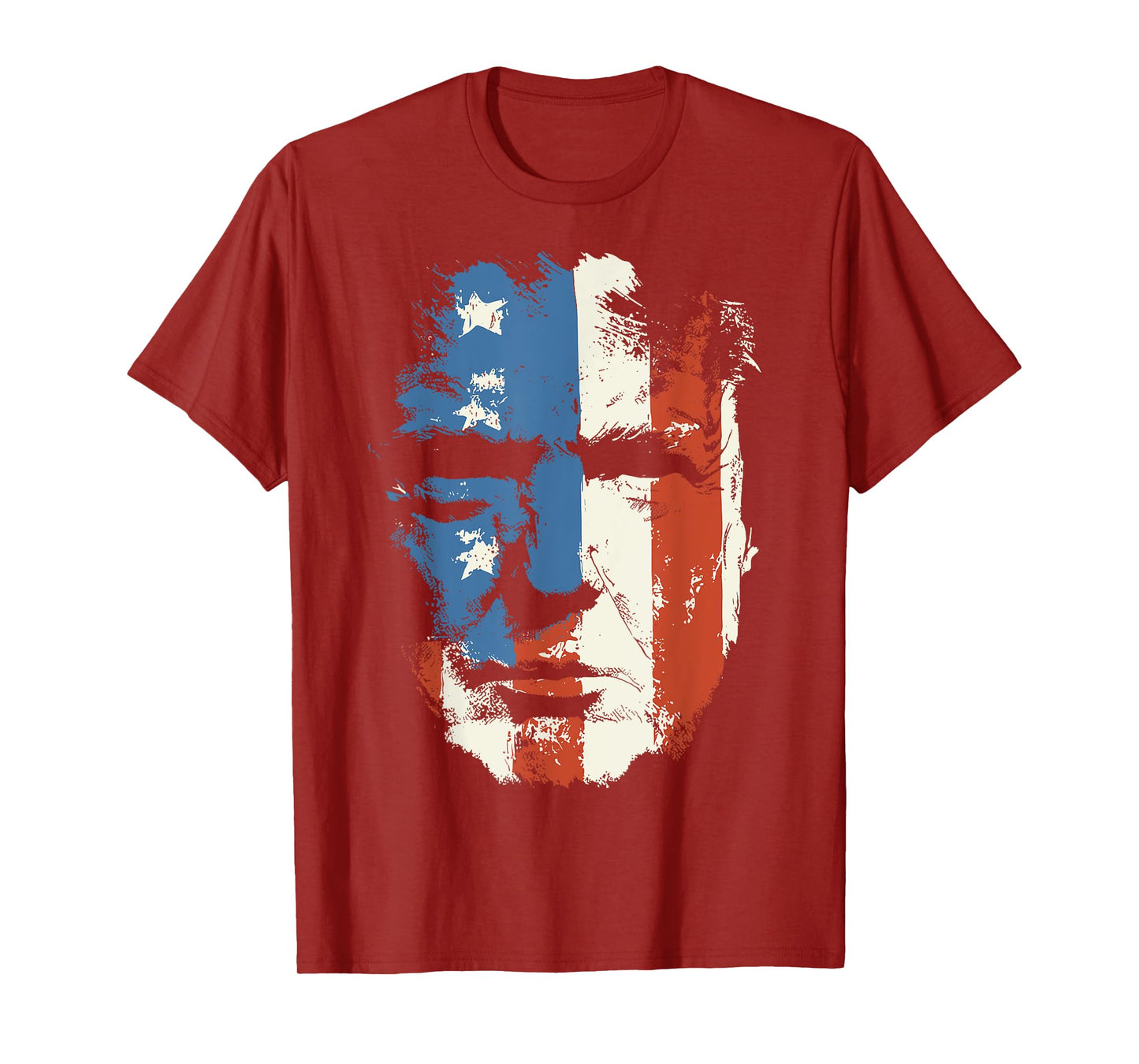 President Trump Portrait 4th July T-Shirt