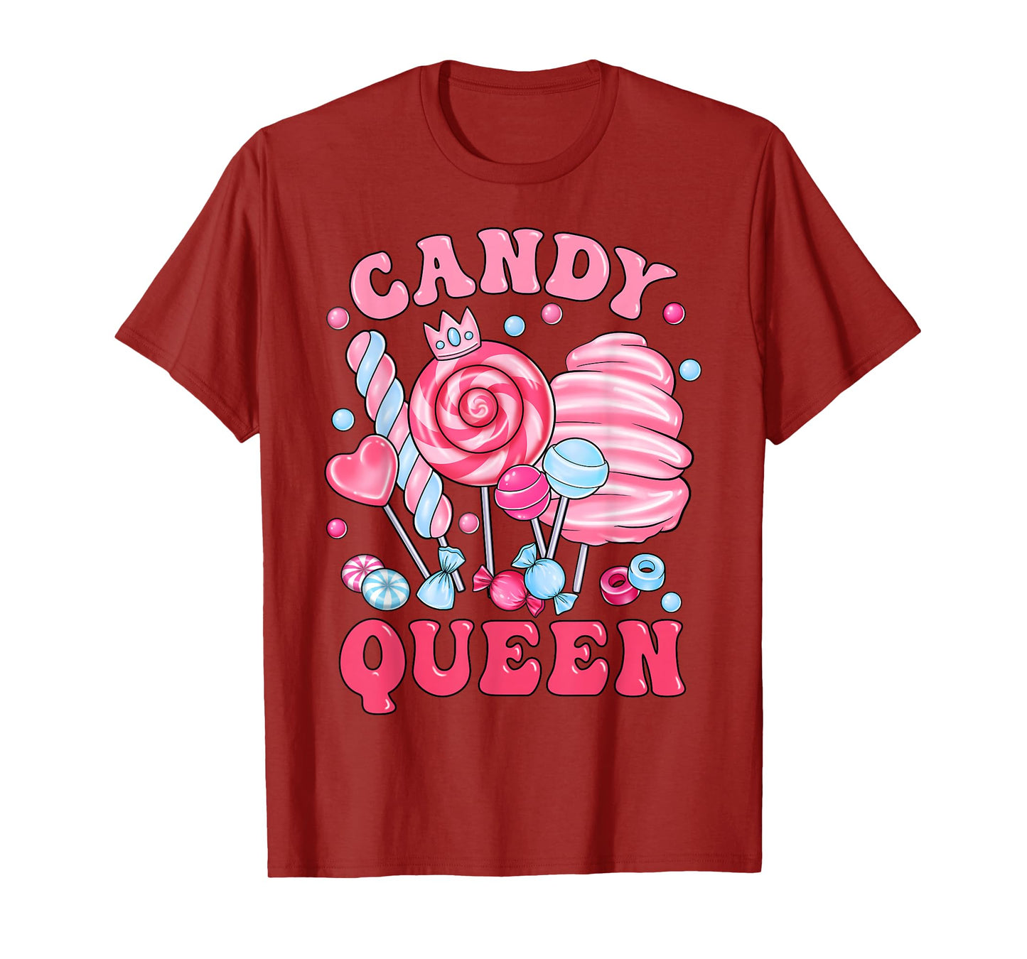 Candy Queen Cute Sweets Design for Women Girl Toddler Kids T-Shirt