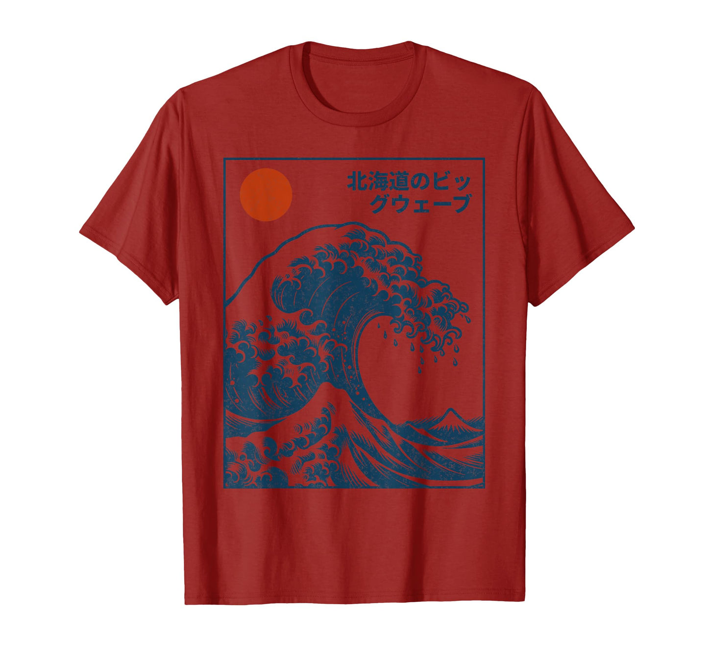 Great Wave Otaku Surfing Vintage Japanese Graphic Tee Men T-Shirt