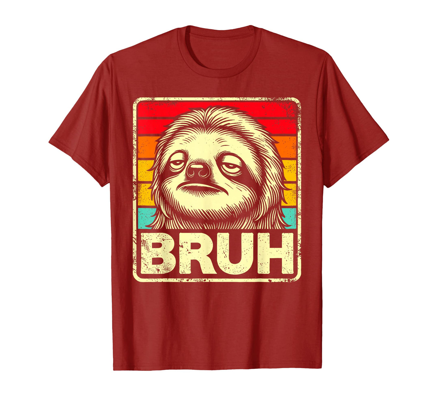 Funny Graphic Meme Sloth Bruh For Boys Girls Men Women T-Shirt