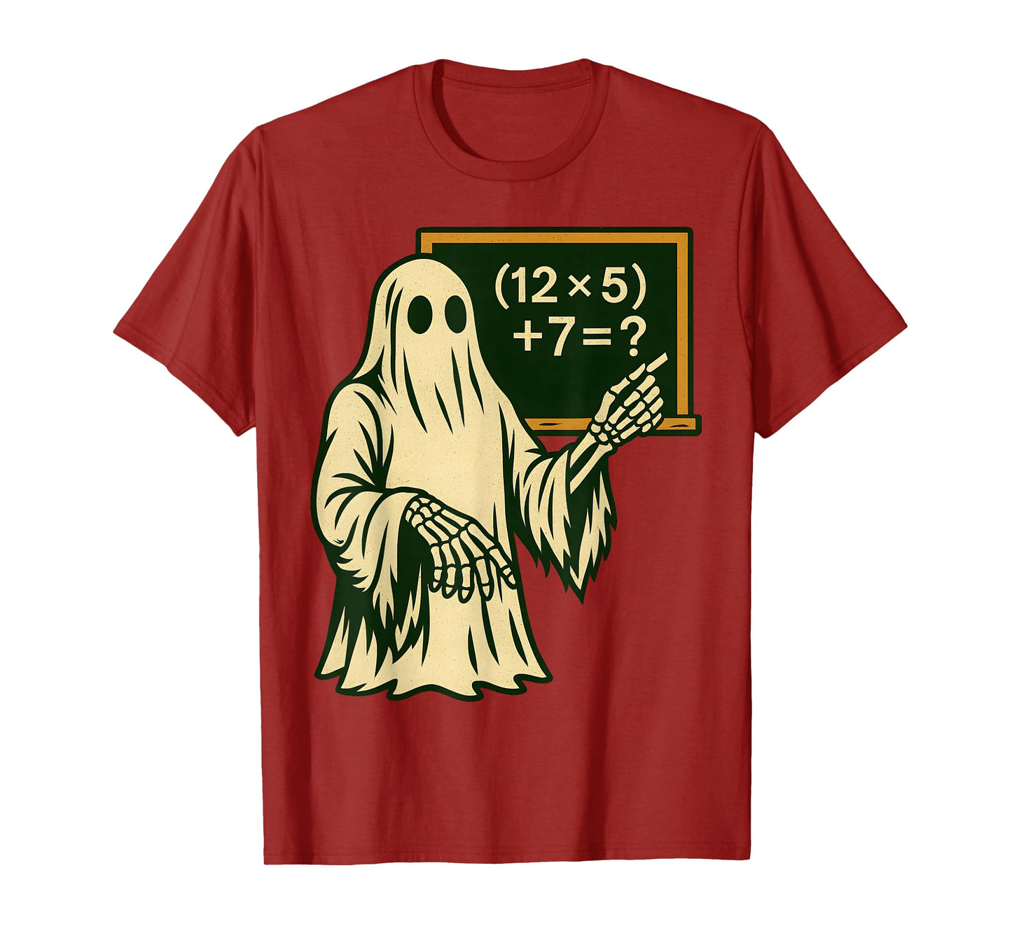 67 Teacher Halloween Ghost Six Seven Meme Brainrot Math Joke T-Shirt