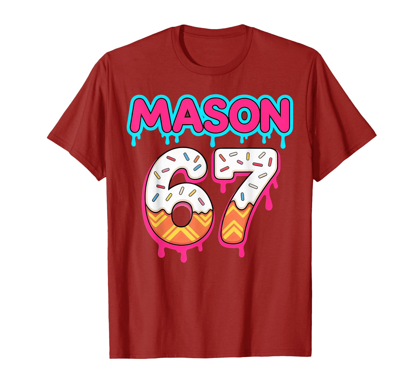Six Seven Ice Cream Drip Sport 67 Mason Meme T-Shirt