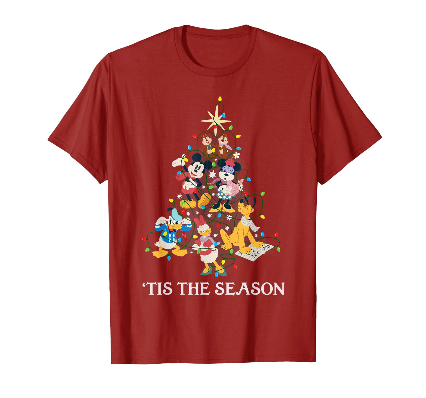 Disney Mickey and Friends Christmas 'Tis The Season T-Shirt