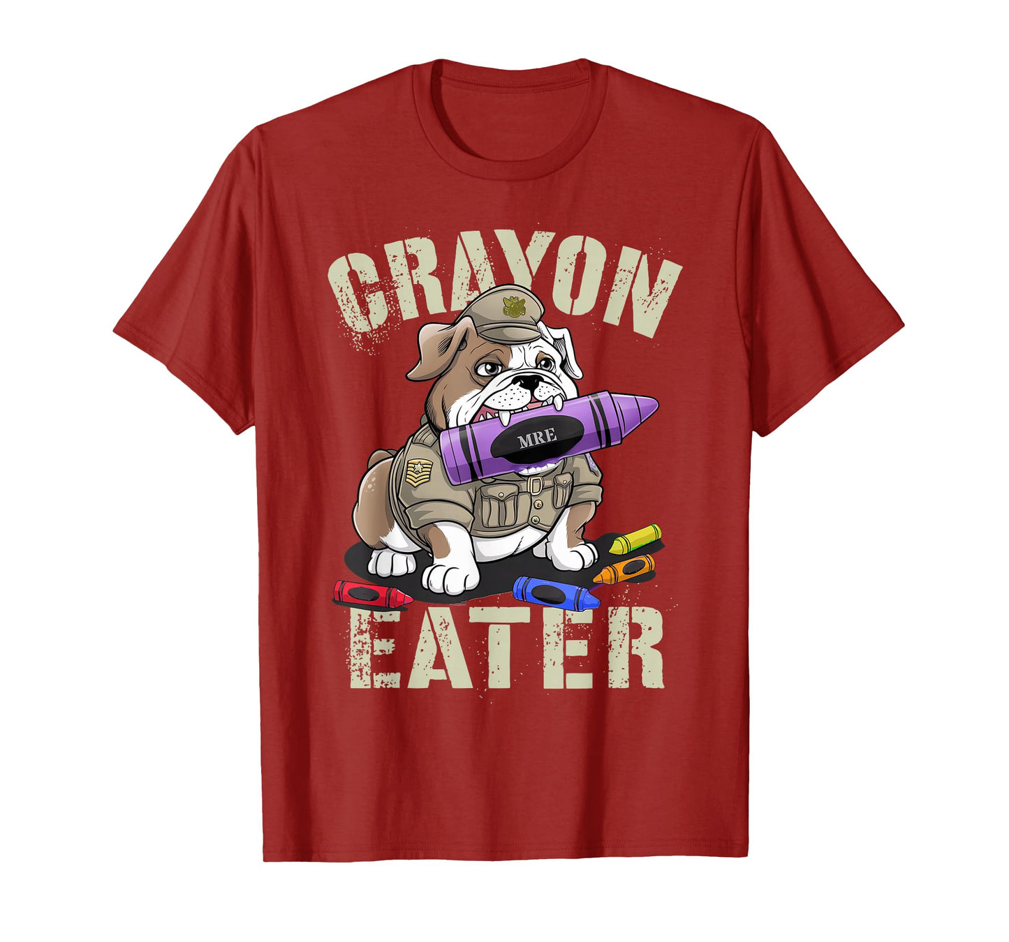 Funny CRAYON EATER Military Corps Proud Grunt Soldier Family T-Shirt