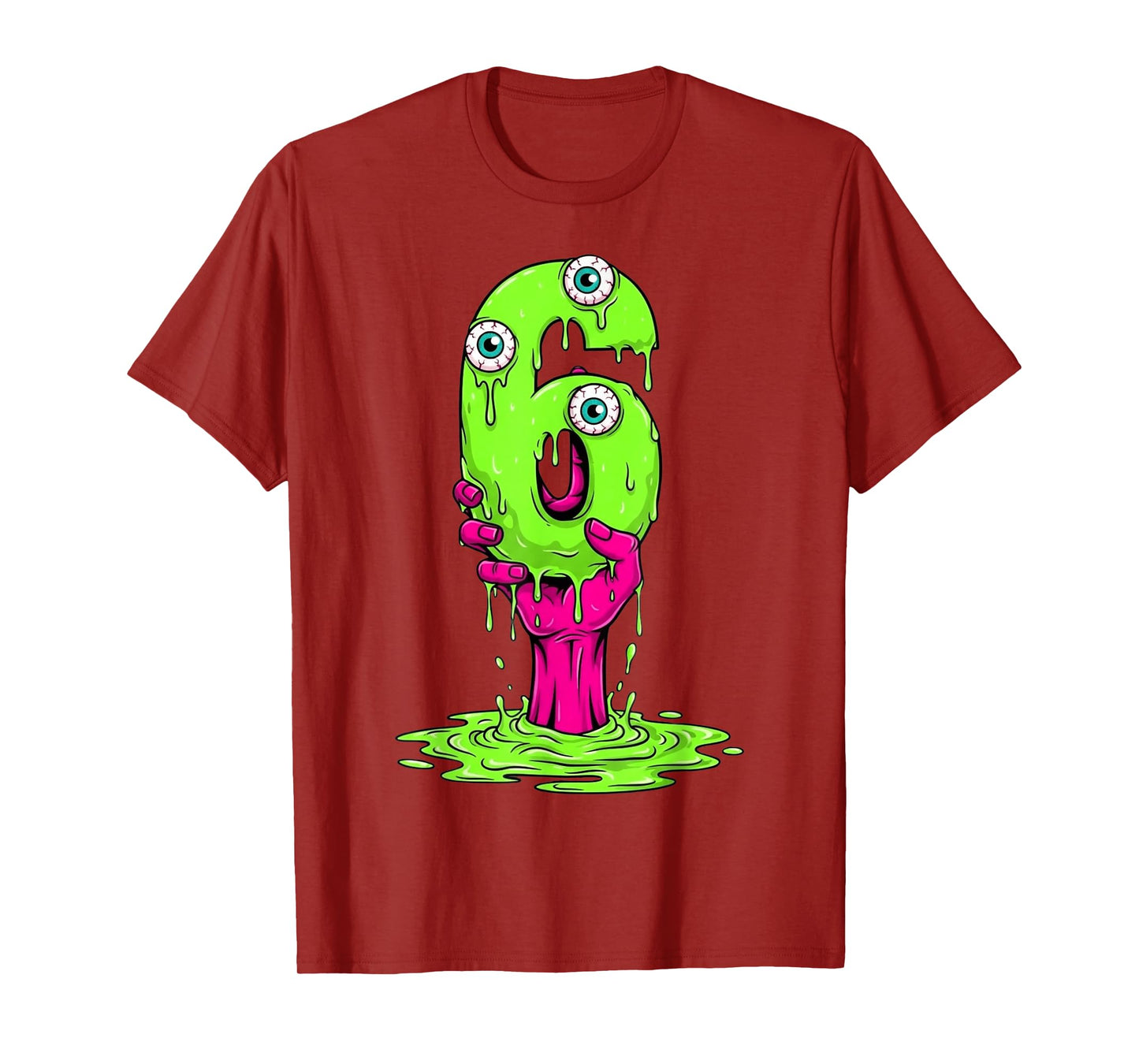 67 Halloween Costume Funny Number 6 Six Meme for Gen Alpha T-Shirt