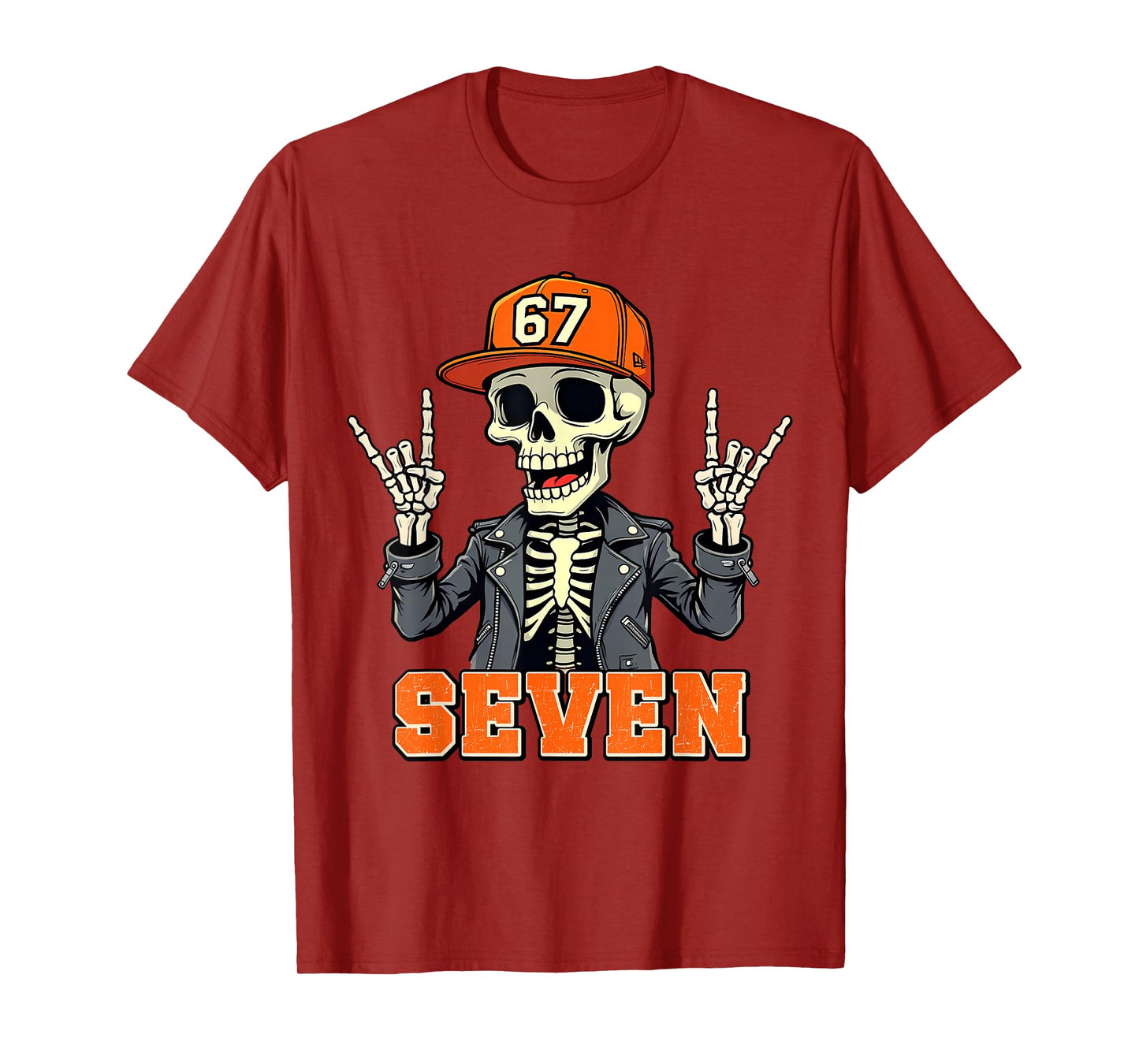 67ENDY Skeleton – 67 Six Seven Halloween 7 T-Shirt