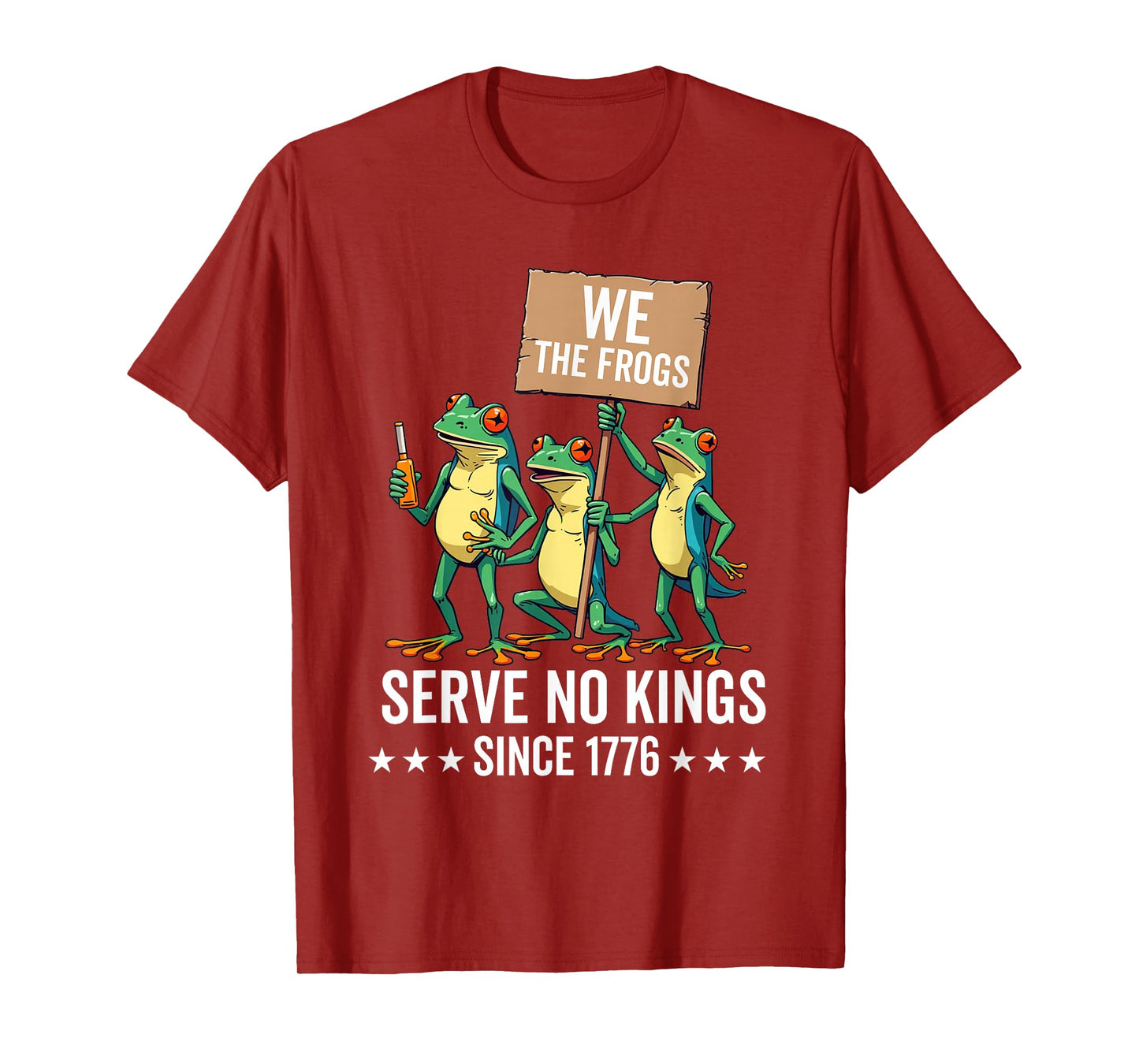 We The People Frogs Serve No Kings Since 1776 Democracy T-Shirt