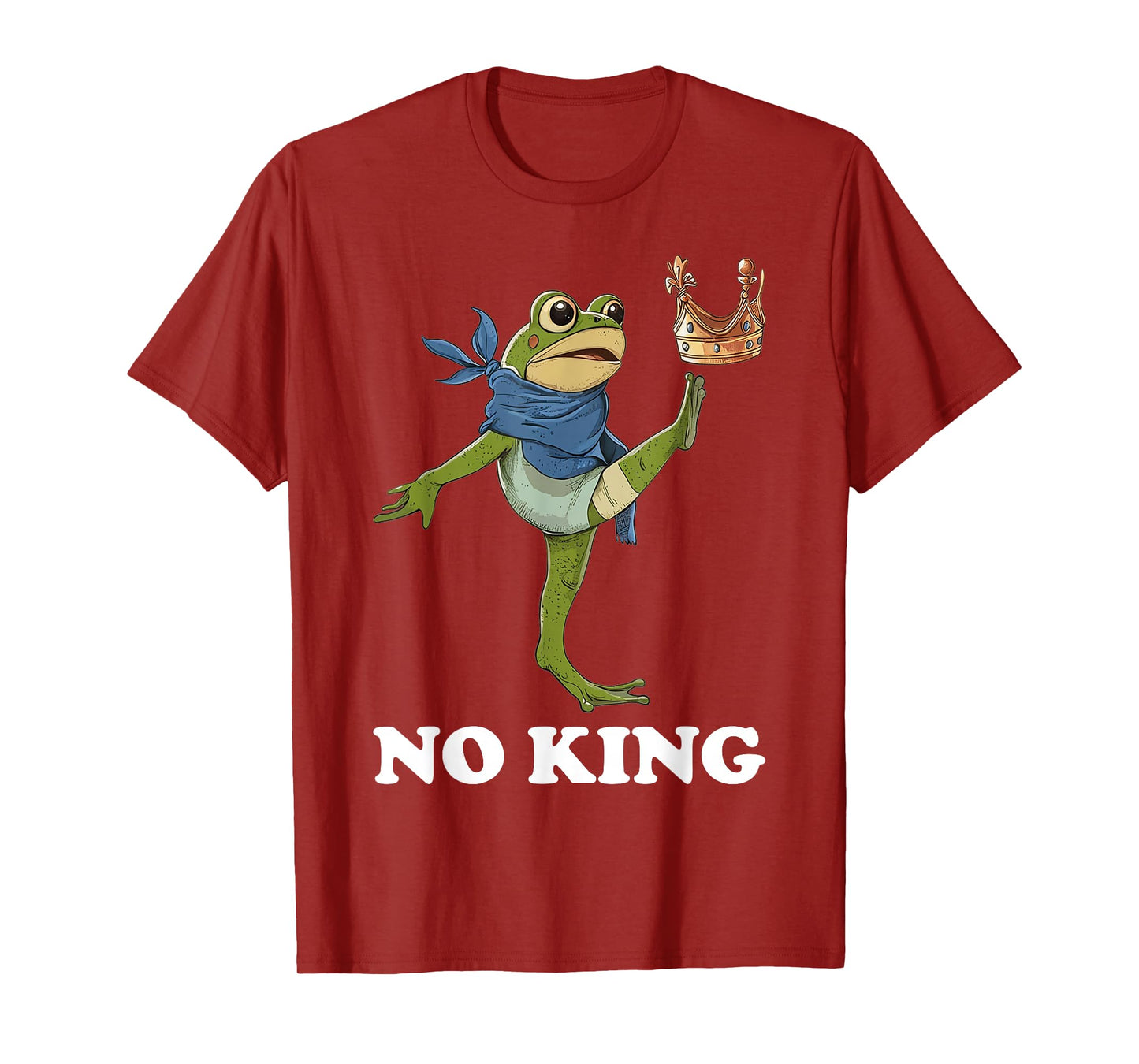 No Kings in America Men Women Portland Frog Protest T-Shirt
