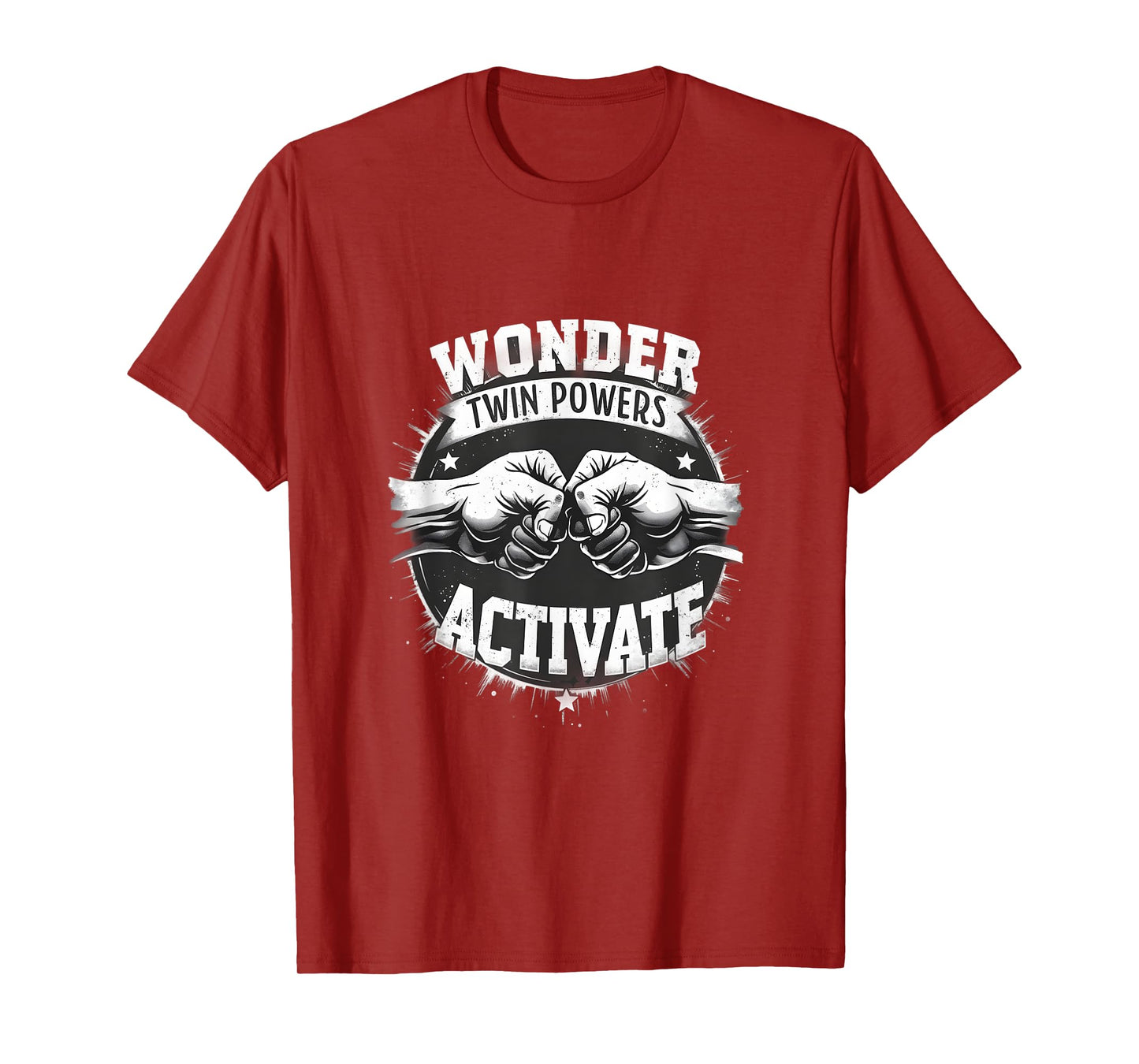 Funny Twins Power Activate Wonder Design T-Shirt
