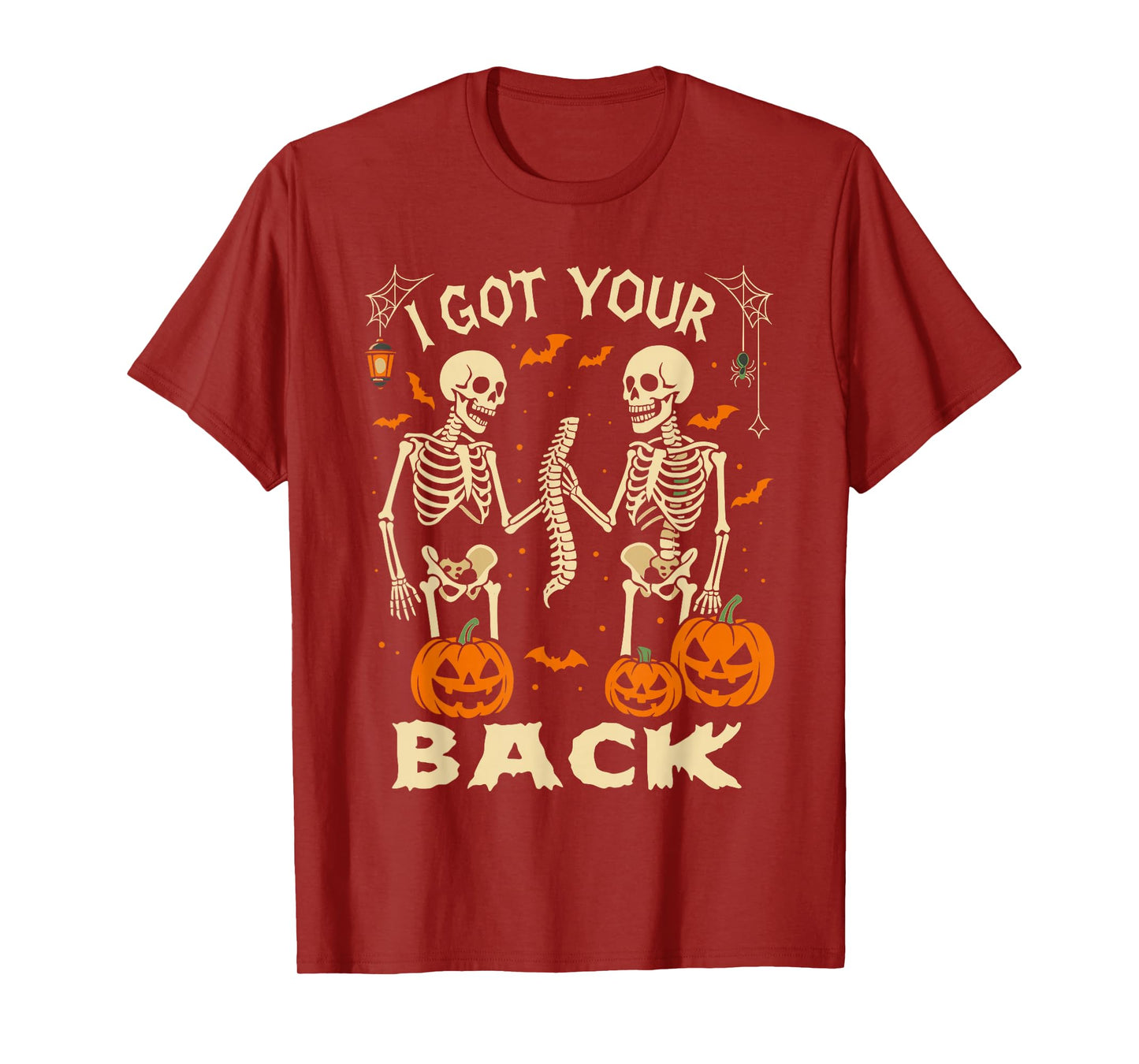 Halloween Skeleton Sarcastic Shirt, Bone I Got Your Back T-Shirt