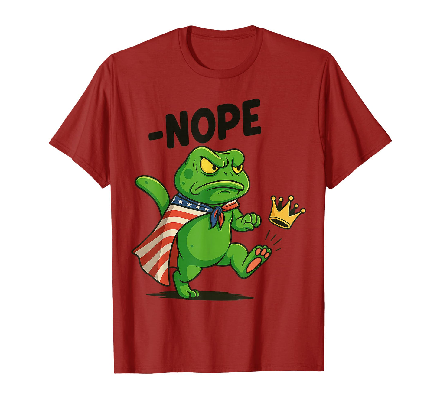 Frog Portland No Kings in America,Nope 1776 for Men Women T-Shirt