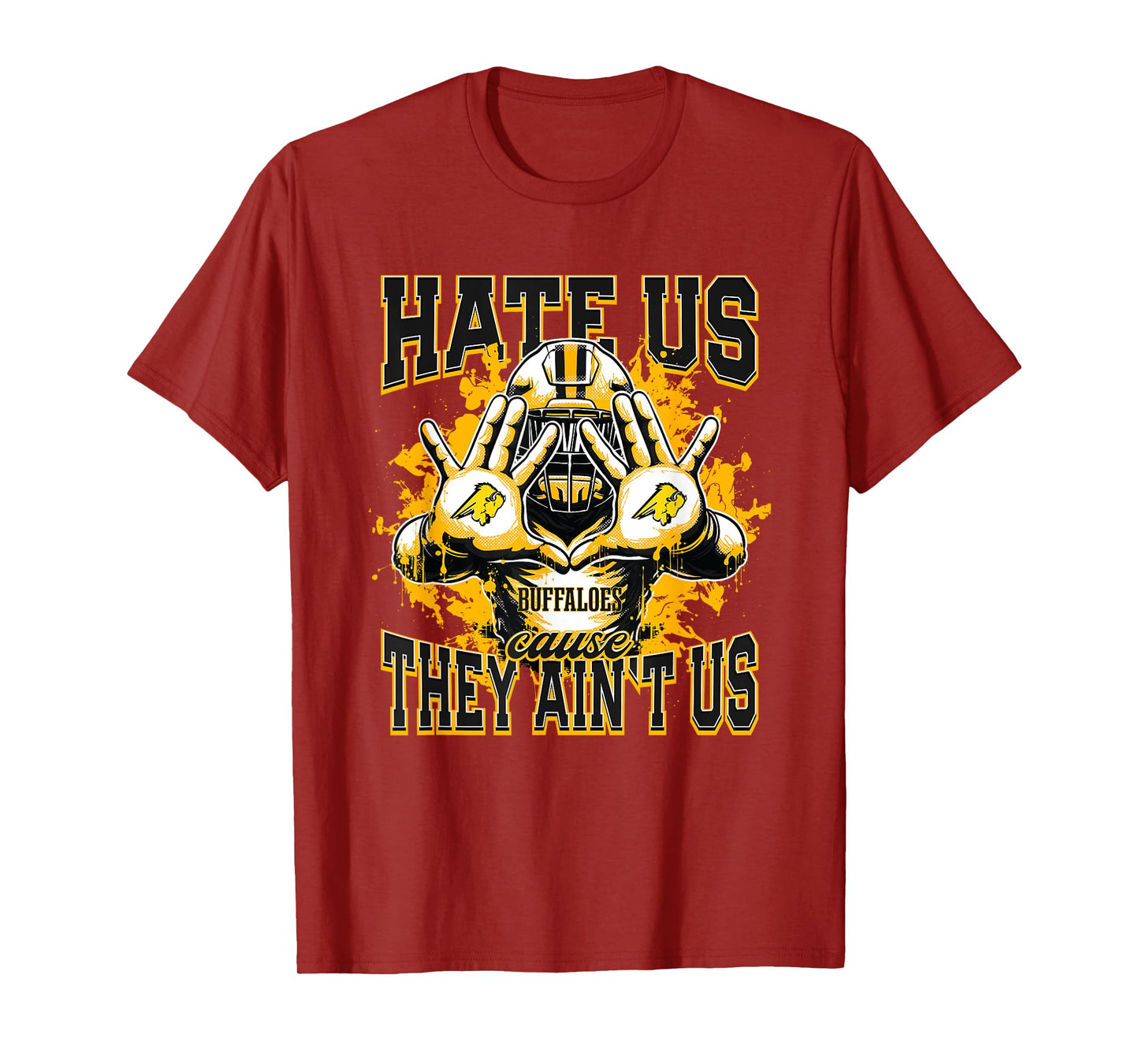 Giddings Buffaloes Logo Hate Us Cause They Ain't HS T-Shirt