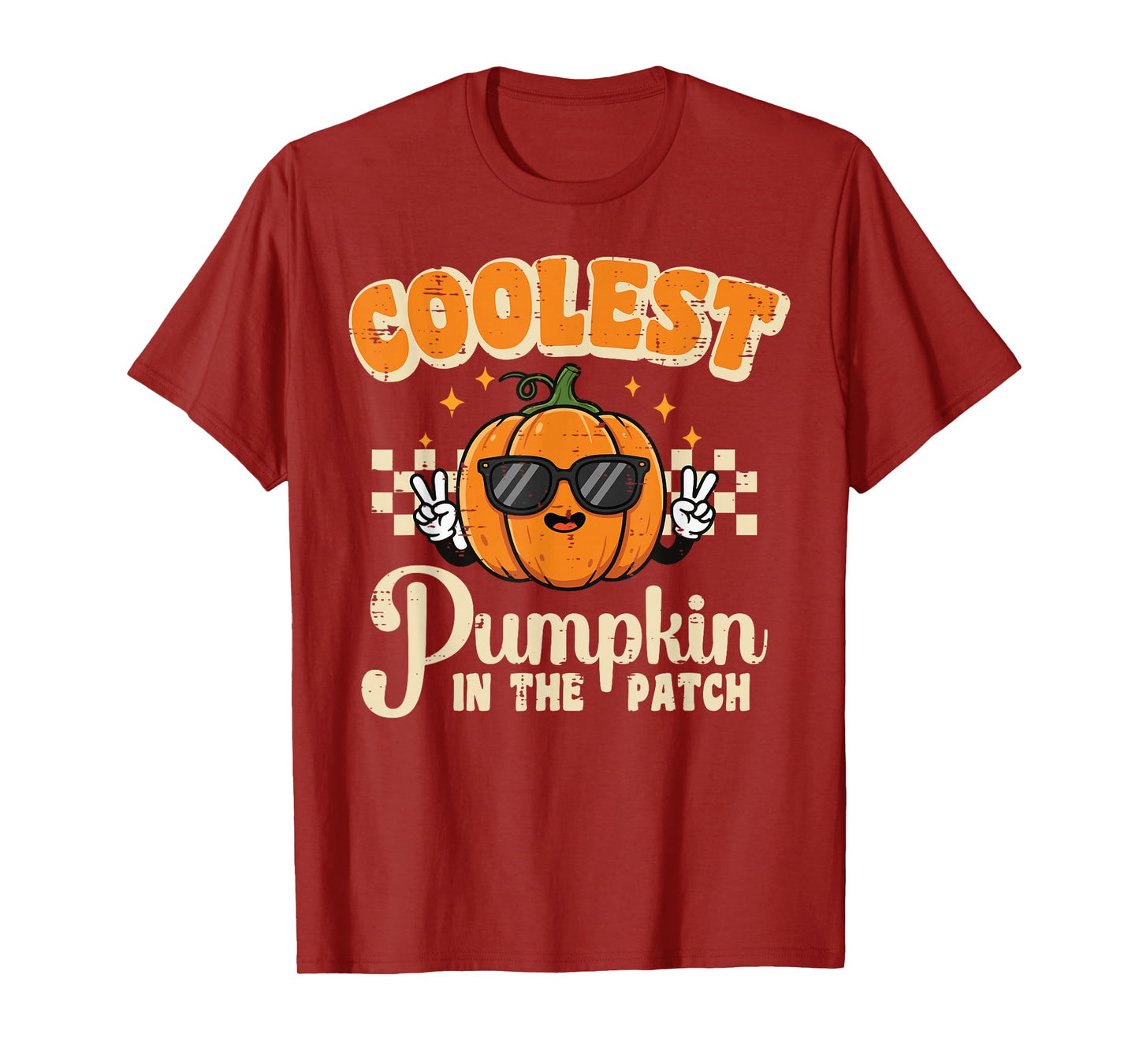 Halloween Coolest Pumpkin in Patch Costume Boys Kids Youth T-Shirt