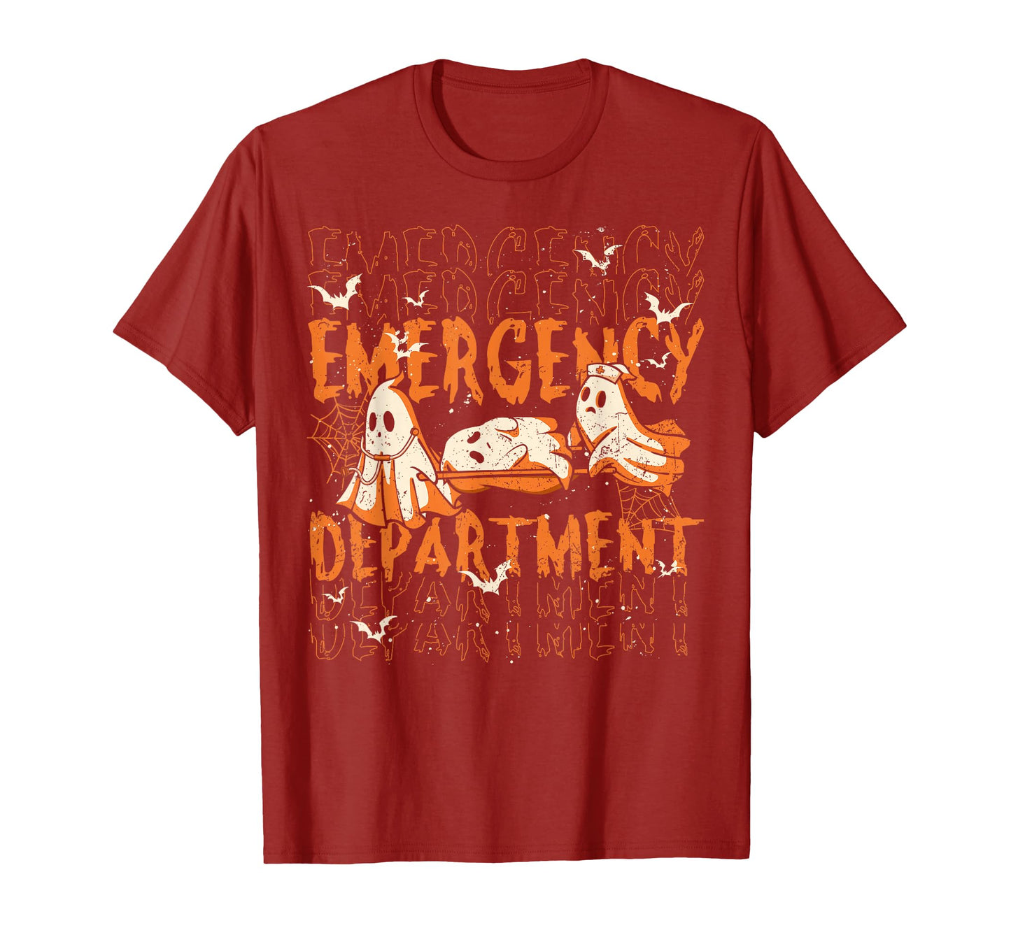 ER Nurse Emergency Department Halloween Spooky Season T-Shirt