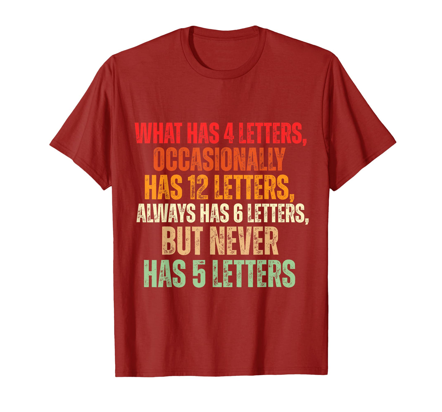 Funny Riddle Wordplay Joke for Grammar Nerds and Teachers T-Shirt