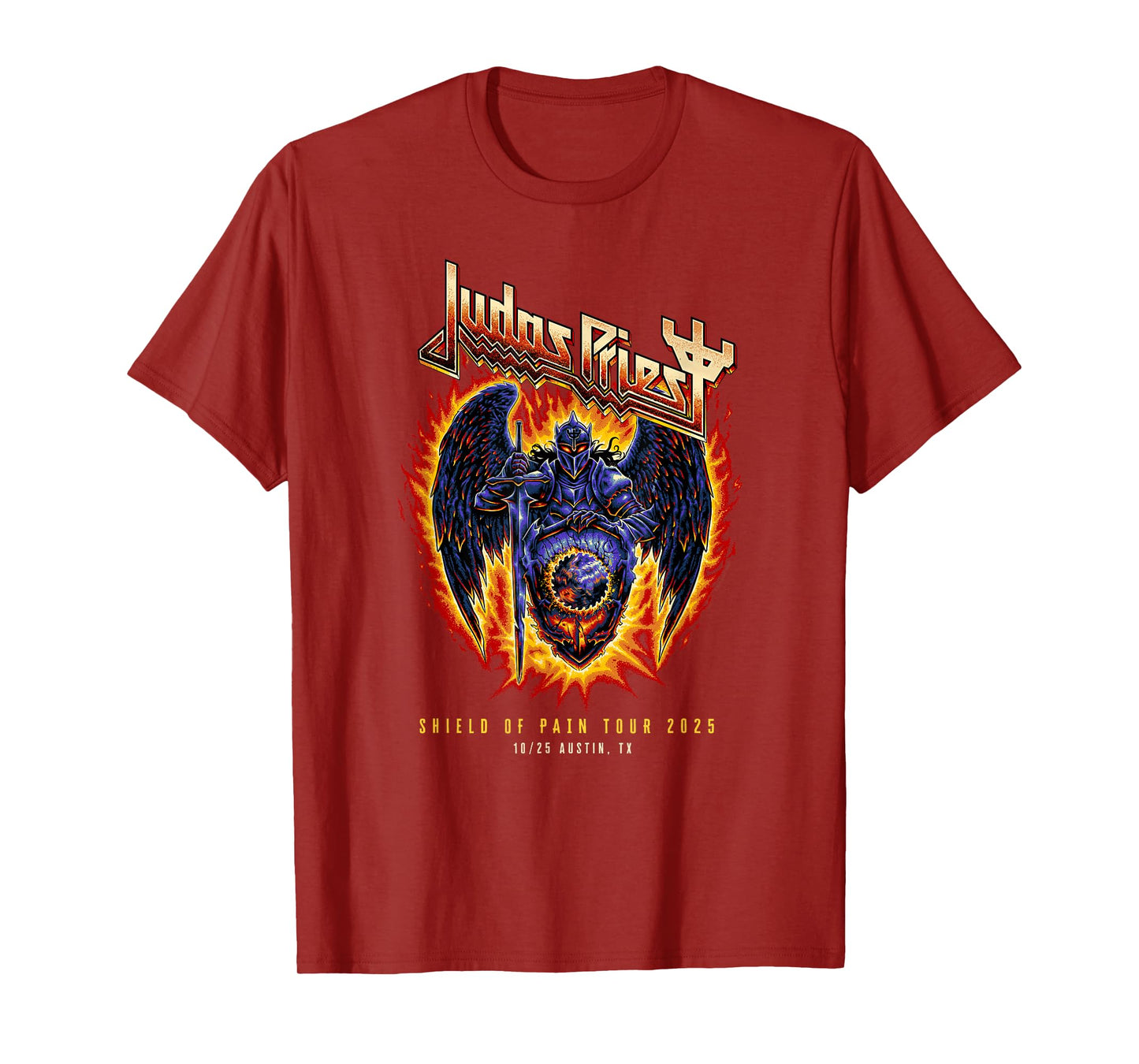 Judas Priest – Shield Of Pain Tour 2025 Austin T-Shirt