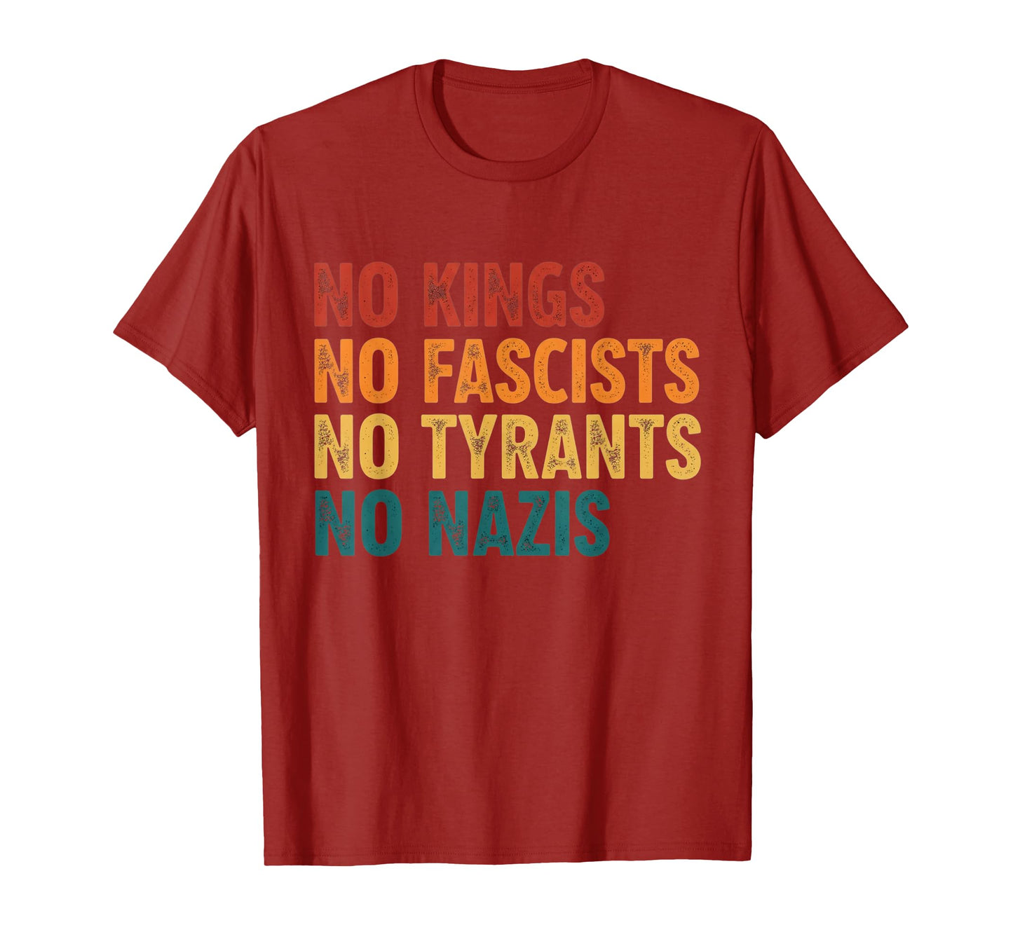 Retro Vintage No Kings Tee Matching for Men Women T-Shirt