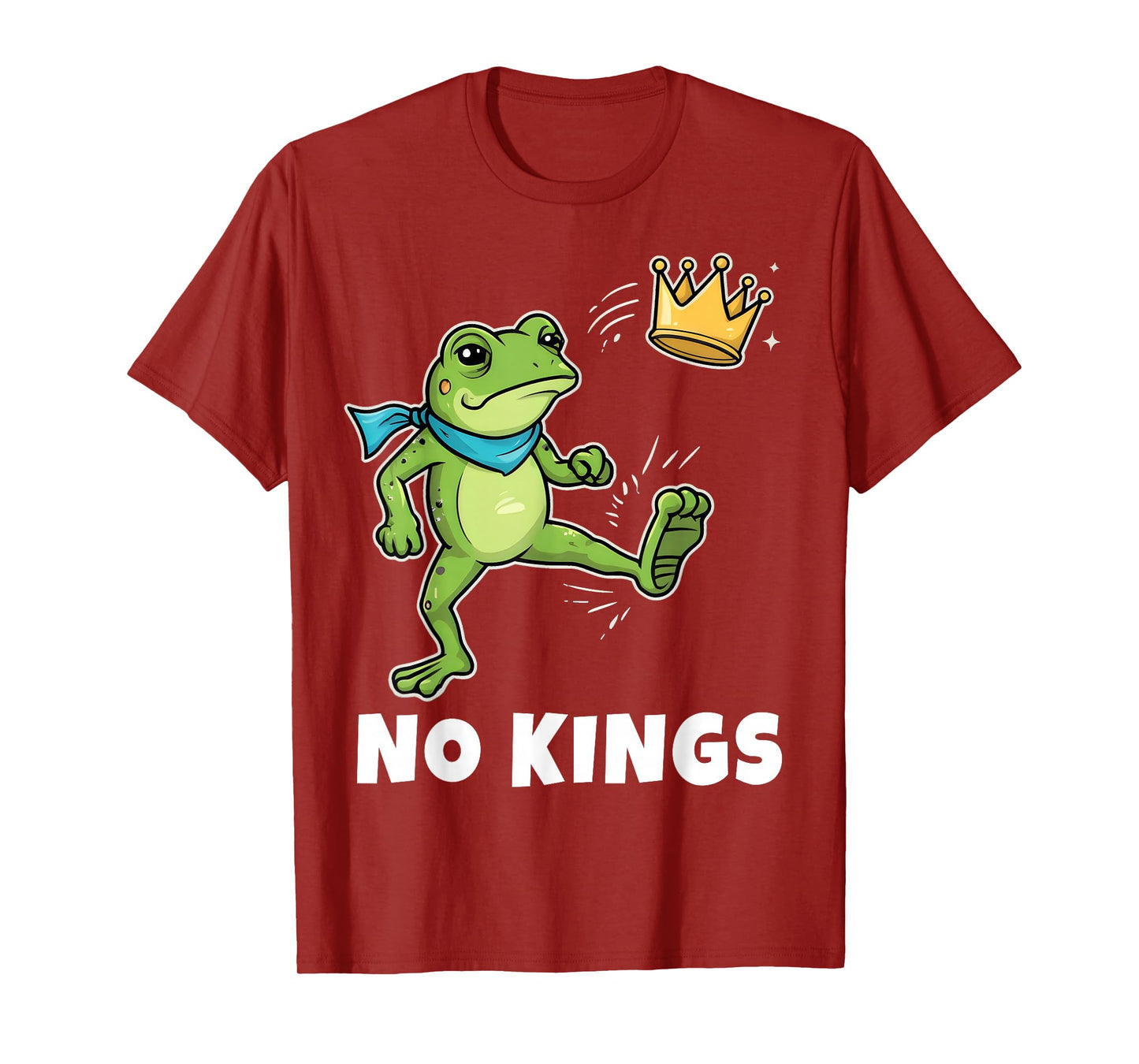 Funny No Kings Frog Protest, Democracy T-Shirt