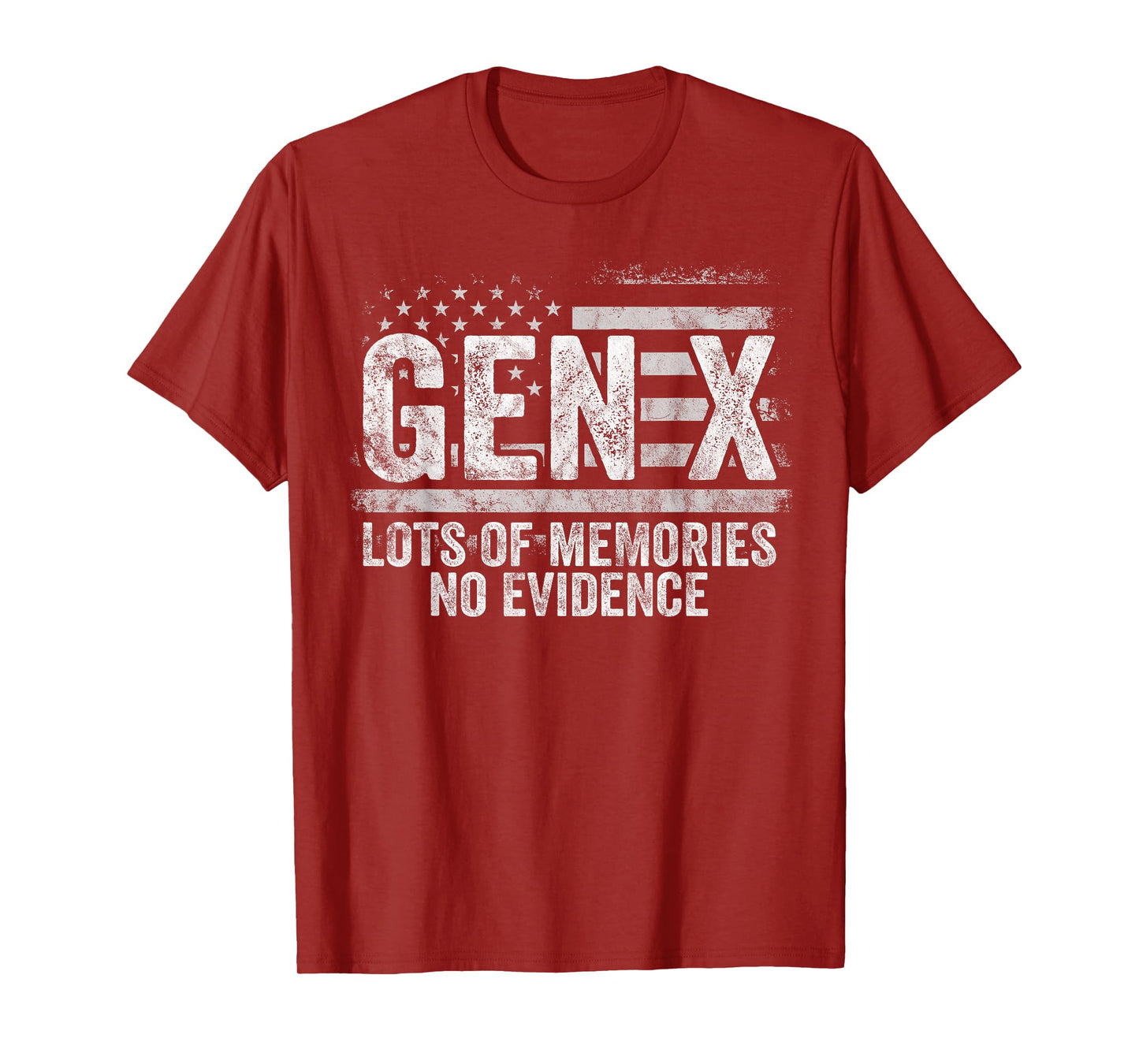 Gen X Lots of Memories No Evidence - Vintage Generation X T-Shirt