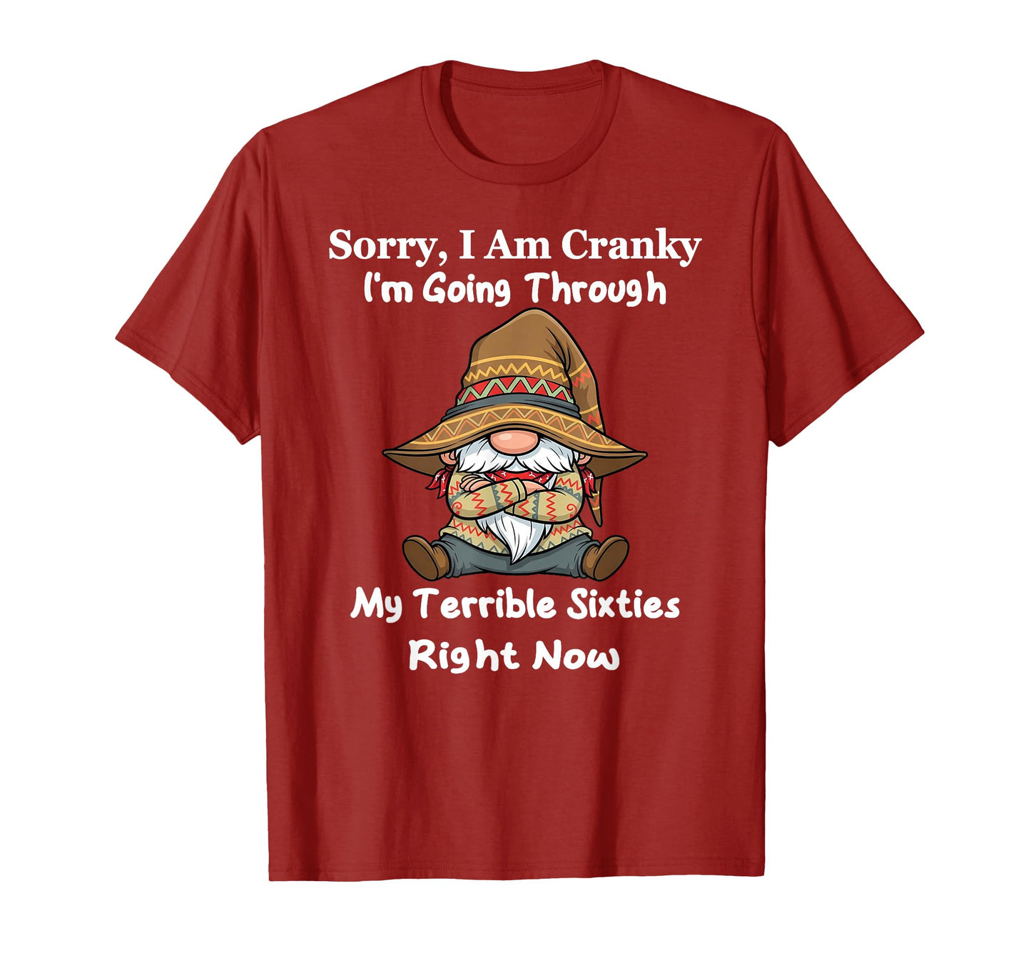 Sorry I Am Cranky I'm Going Through My Terrible Sixties T-Shirt