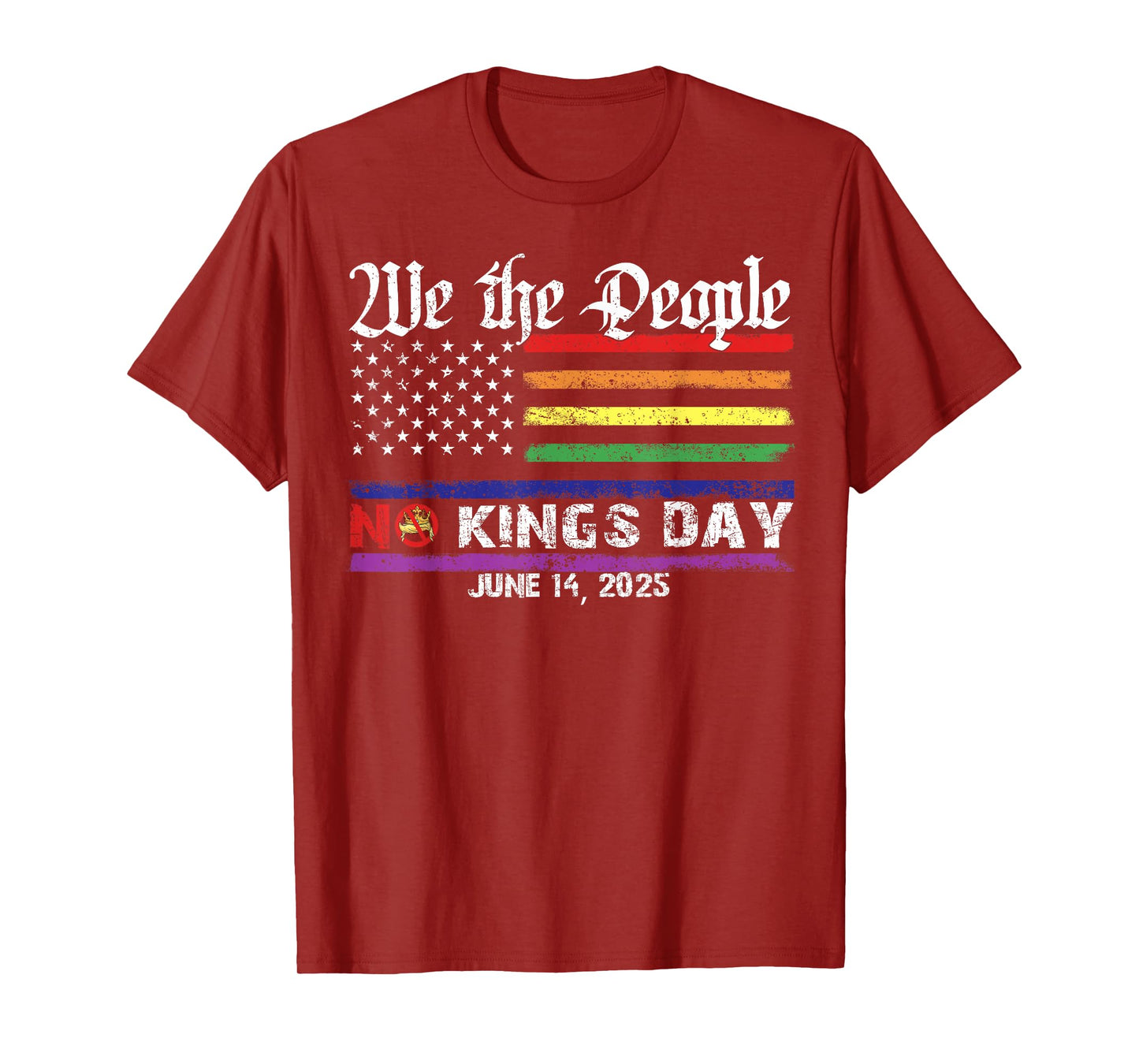 No Kings Day June 14th Protest Tee 2025 No Kings In America T-Shirt