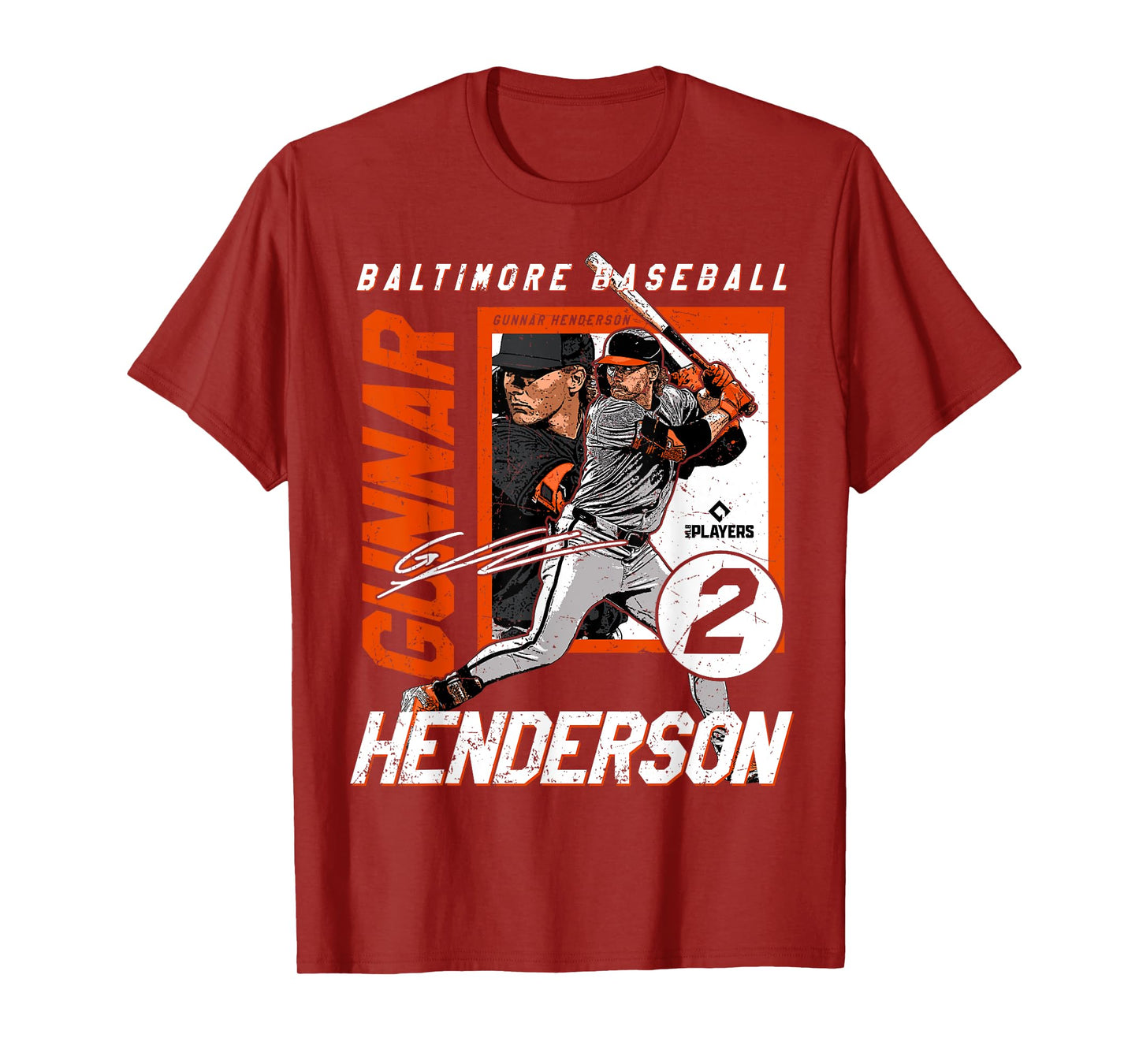 Gunnar Henderson | Baltimore Baseball Players| MLBGHE205M T-Shirt