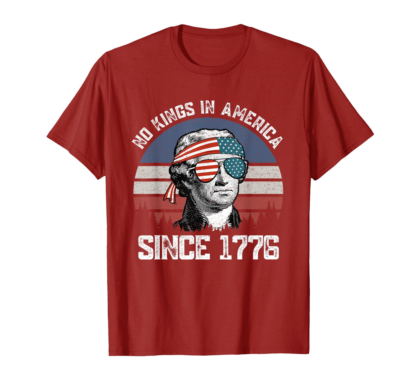 No Kings In America Patriotic Pro-Democracy Protest June 14 T-Shirt