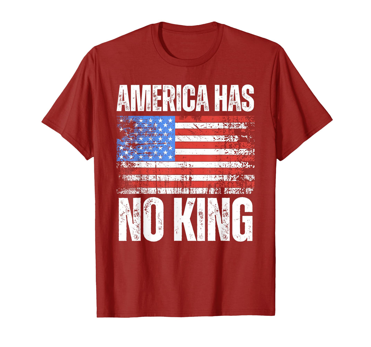 American Flag America Has No King T-Shirt