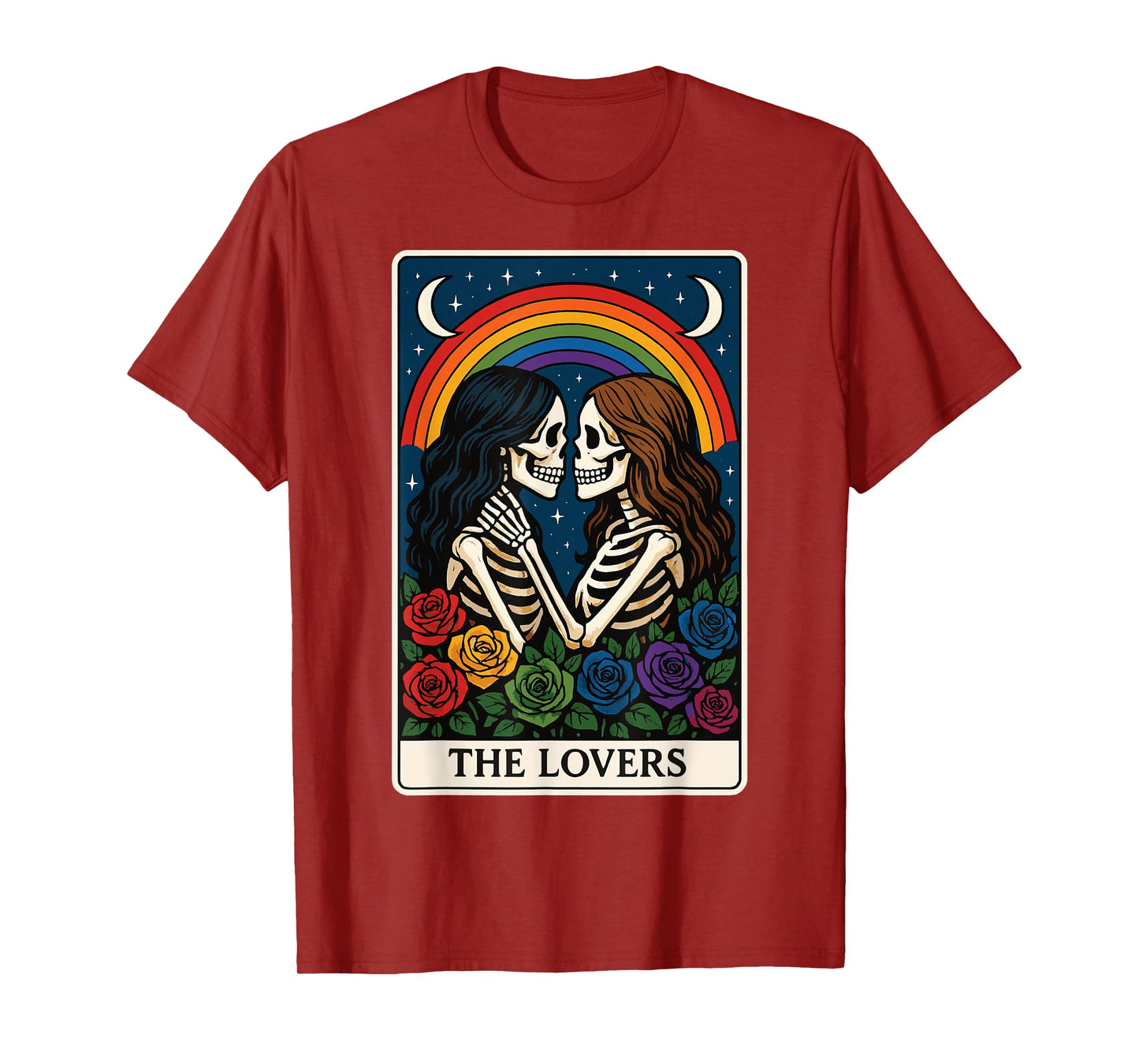 The Lovers Lesbian Tarot Card T-Shirt