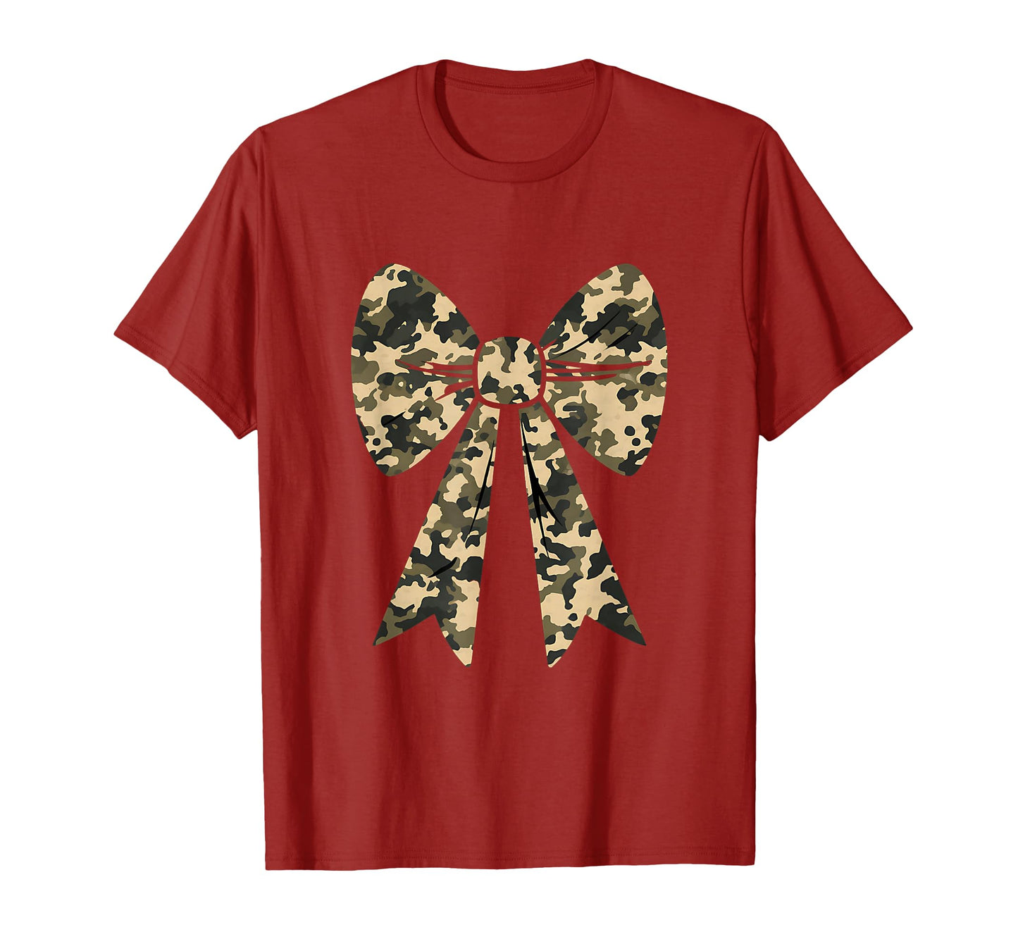 Camouflage Old Camo Bow Camo Coquette Bow Hunting Women Girl T-Shirt