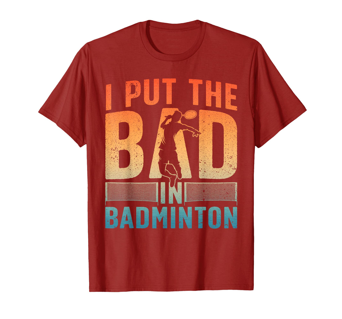 Funny Badminton Design For Men Women Kids Badminton Player T-Shirt