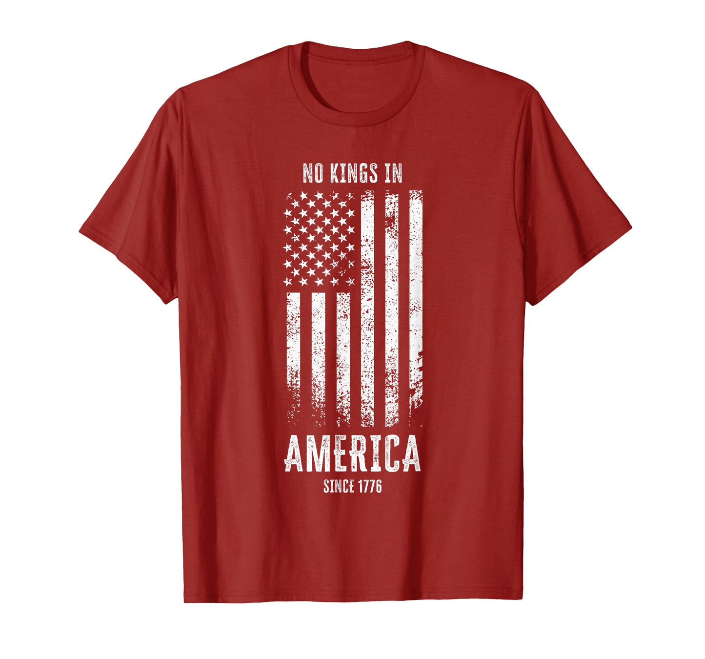 No Kings Since 1776 Vintage Freedom Liberty Graphic T-Shirt