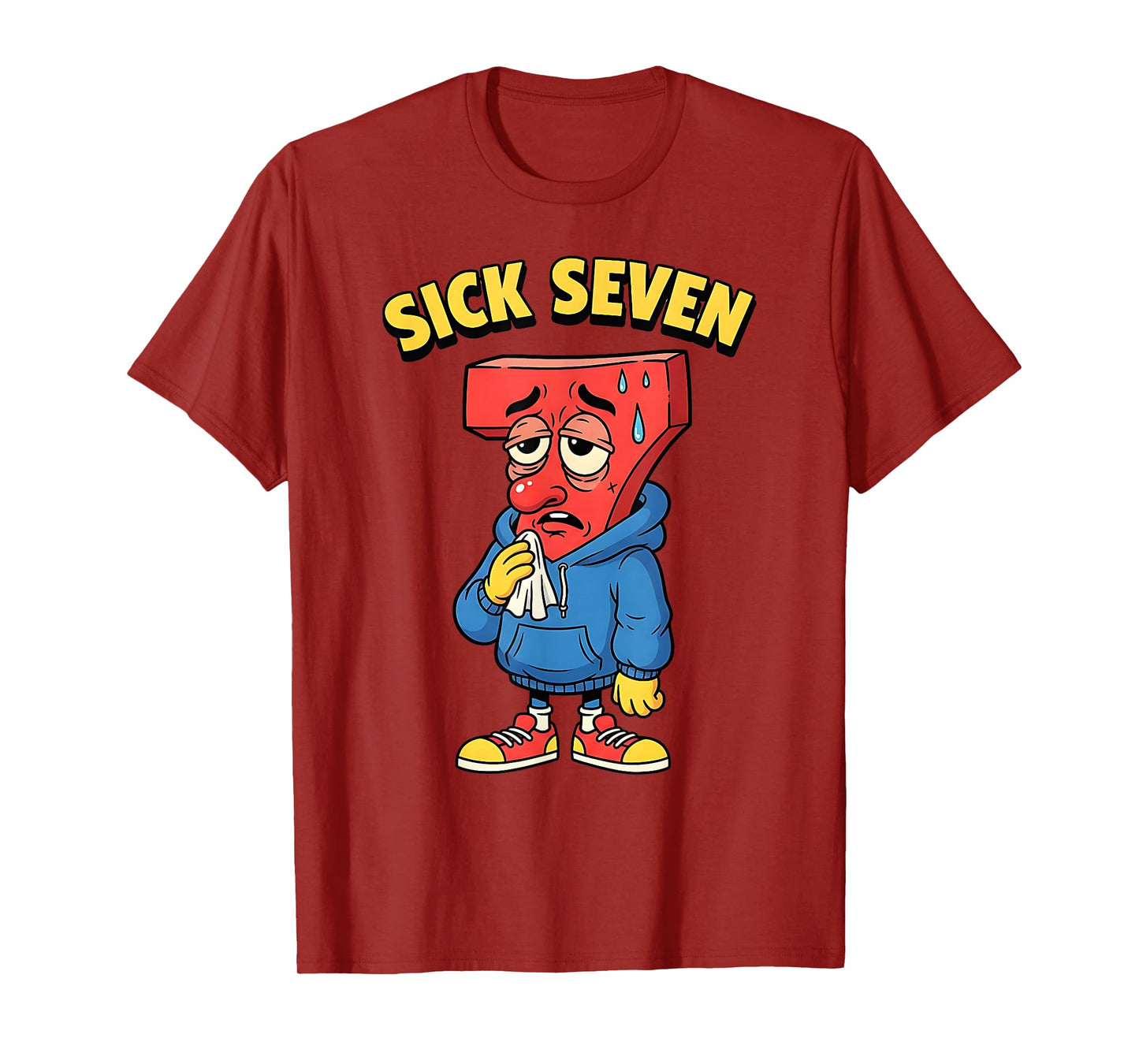 67 Funny Men Women Six Seven Humor Meme Brainrot Sick Seven T-Shirt