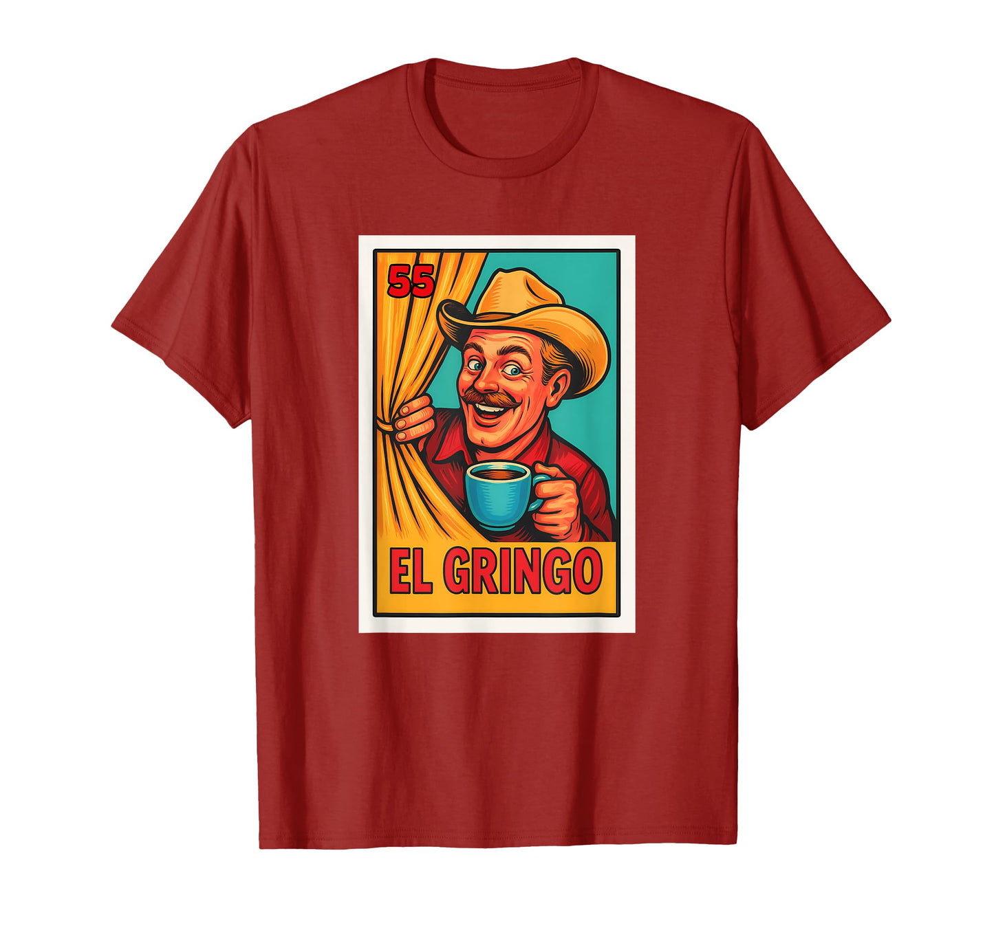 Mexican Lottery Designs Mexican El Gringo Parody Lottery T-Shirt