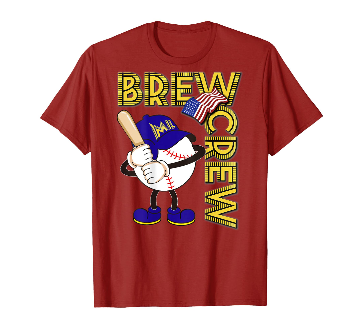 Brew Crew_Sausage Race_003_Back Printed T-Shirt