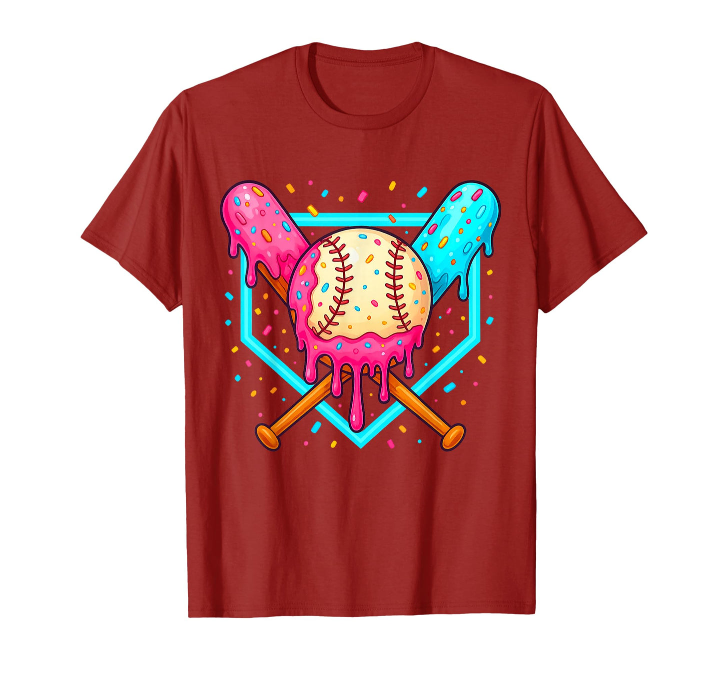 Ice Cream Baseball Drip Respect The Drip Youth Boy Baseball T-Shirt