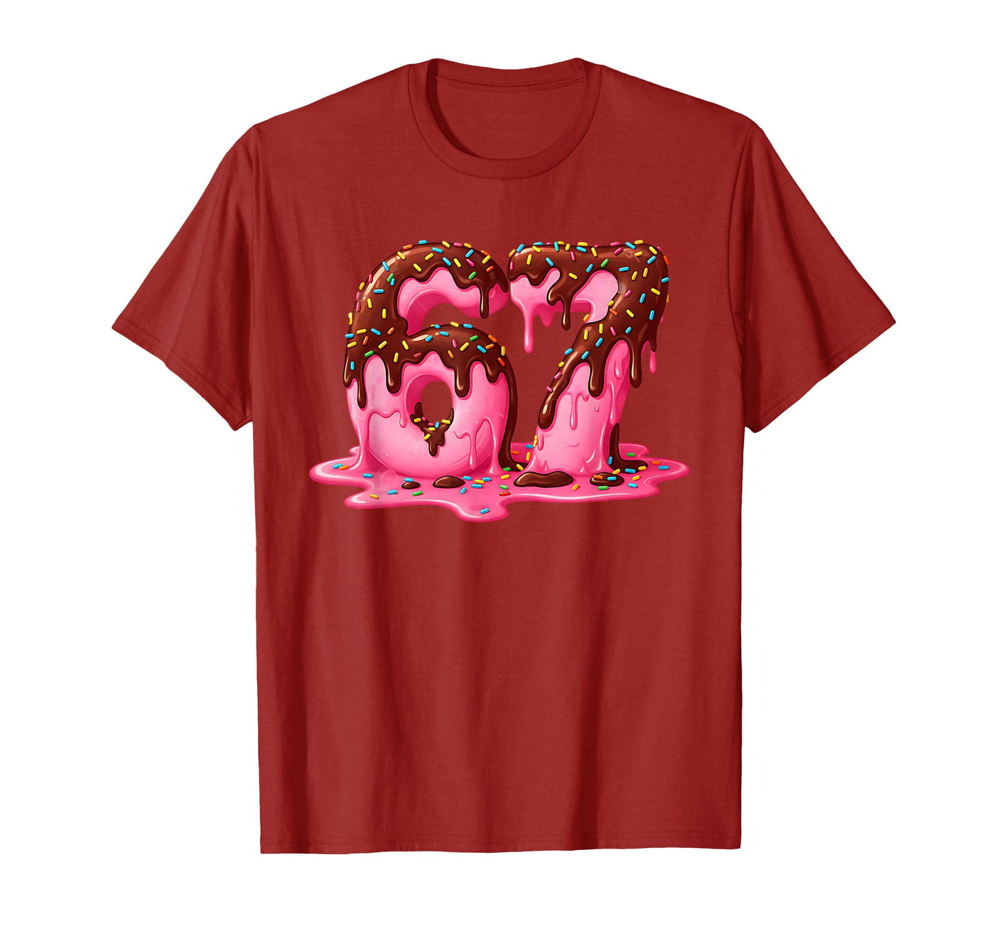 Gen Alpha Slang Kids 67 Ice Cream Drip Six Seven T-Shirt