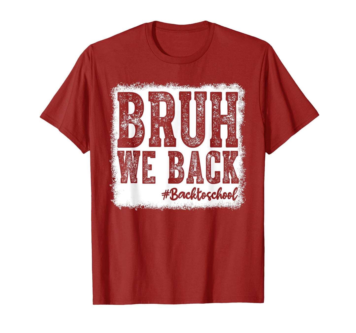 Retro Bruh We Back Saying Meme Back To School Boy Girls Kids T-Shirt