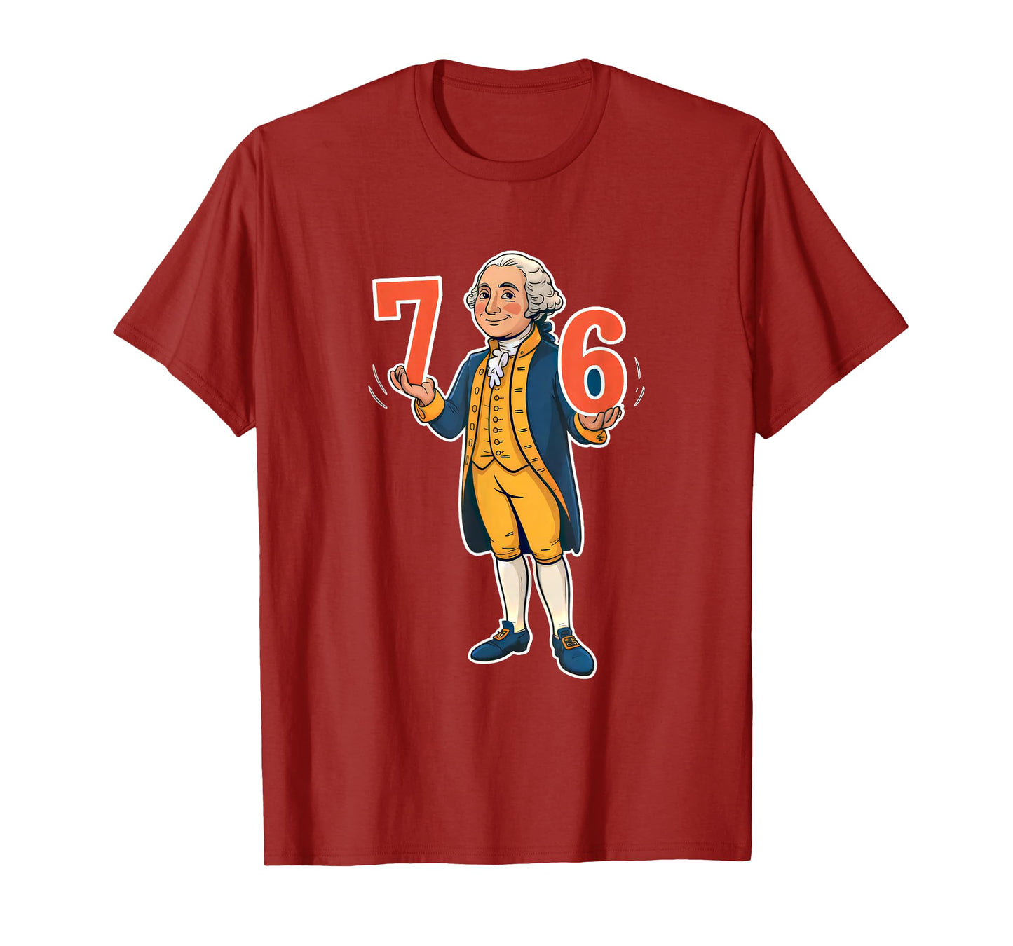 6-7 7-6 George Washington Funny Six Seven Gen Alpha Slang T-Shirt