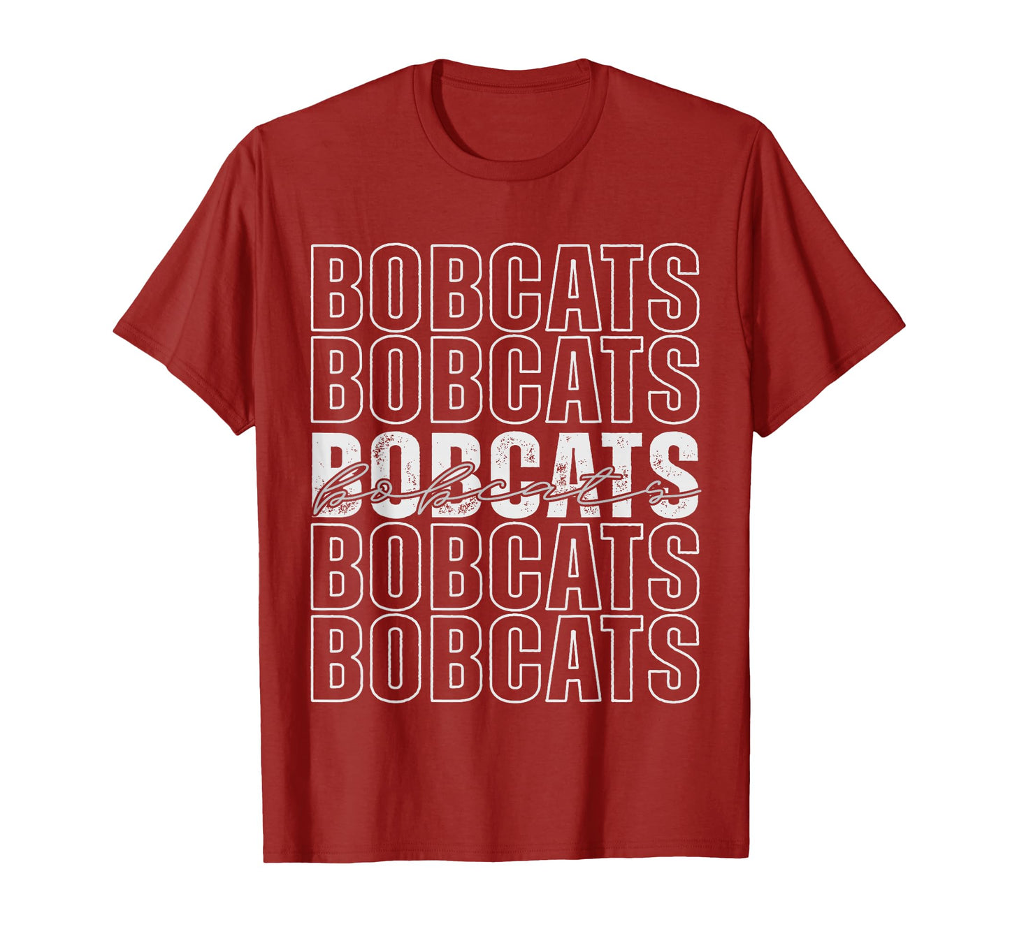 Bobcats Mascot Back to School Spirit Sports Team Men Women T-Shirt