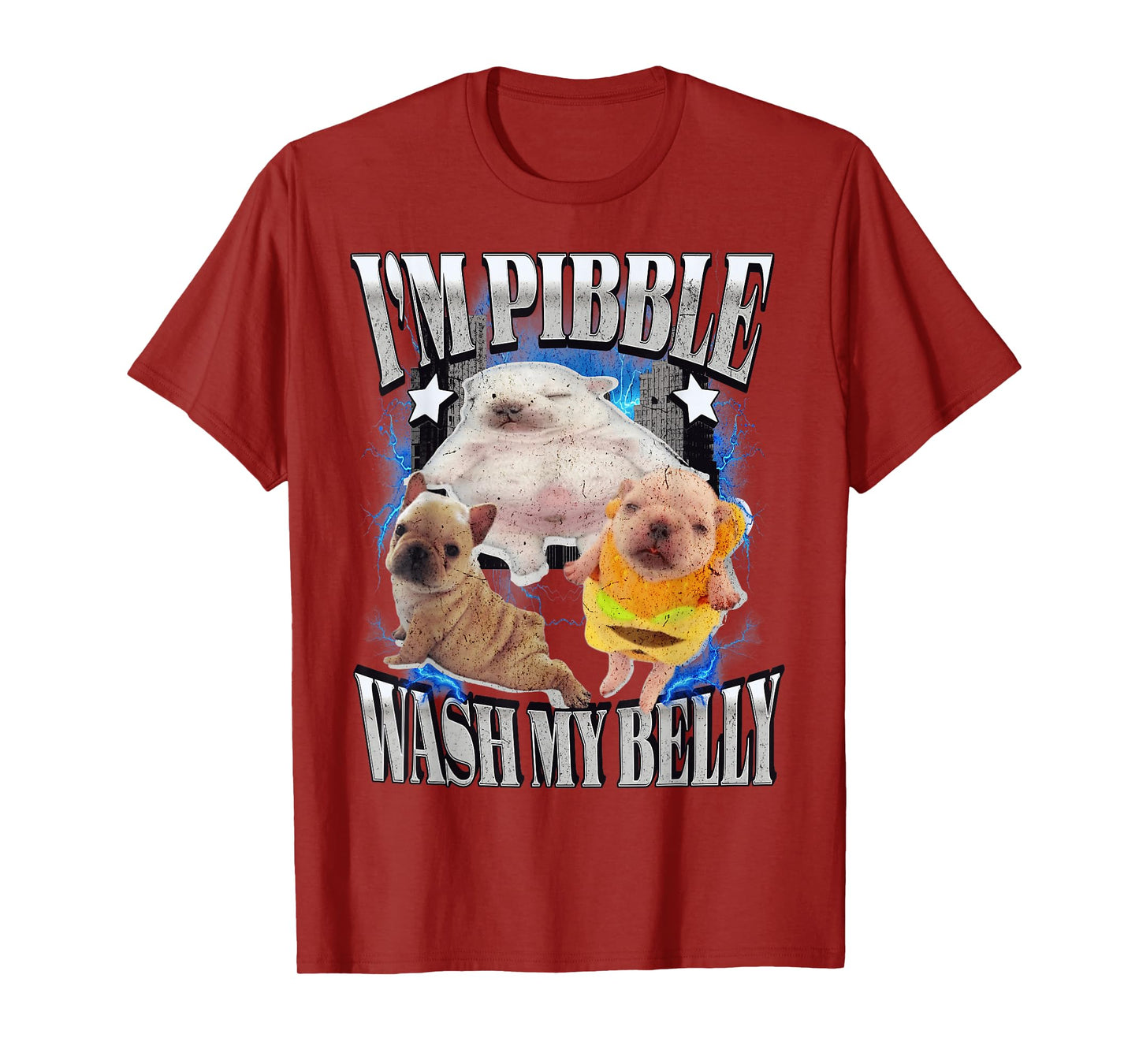 Silly Meme pibble Meme wash My Belly Clean My Belly Meme T-Shirt