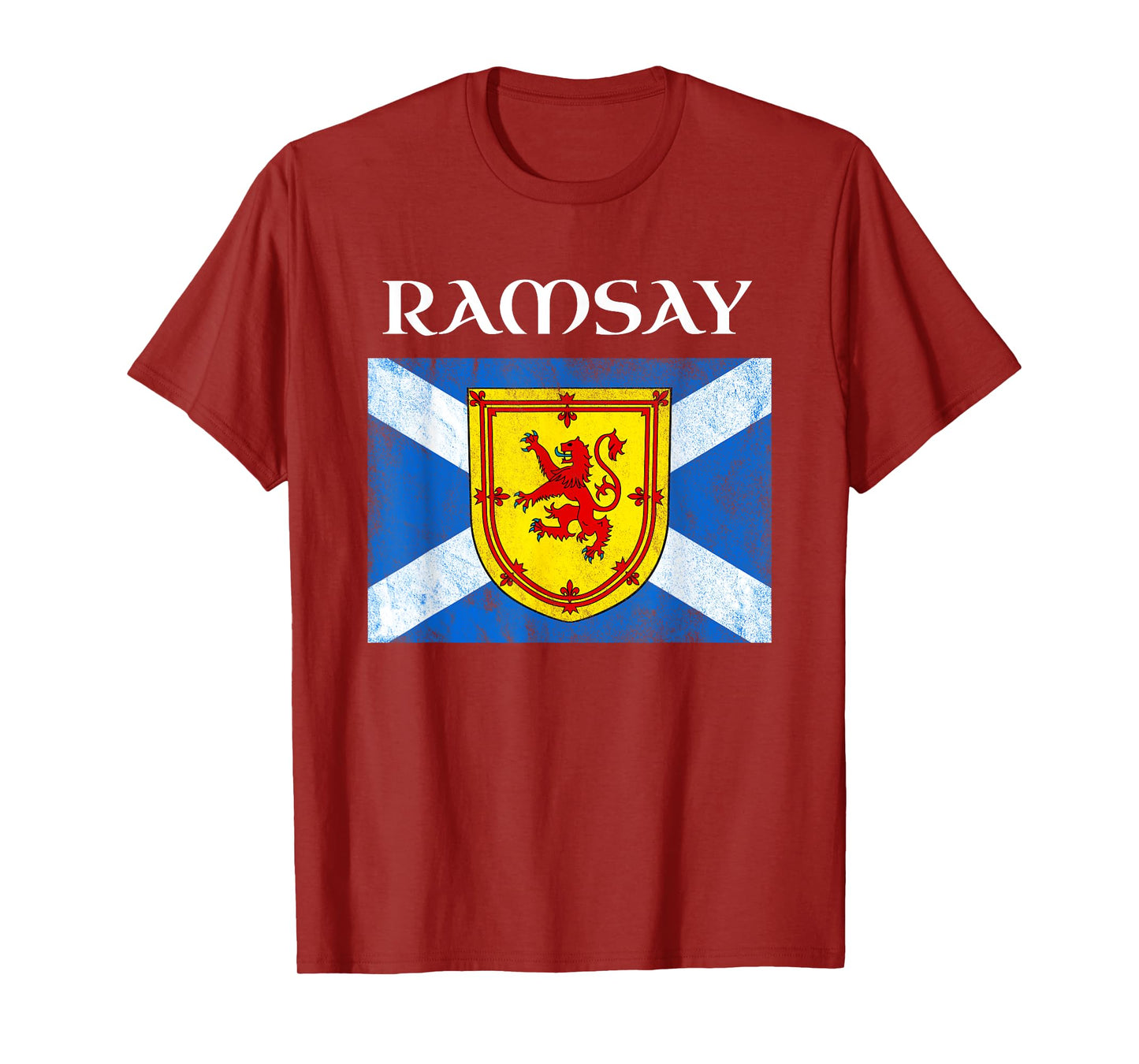 Ramsay Scottish Clan Family Name Scotland Flag T-Shirt
