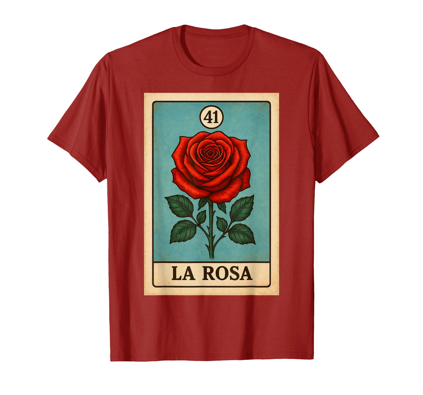 rosa Mexican Lottery Bingo Game, Roses T-Shirt